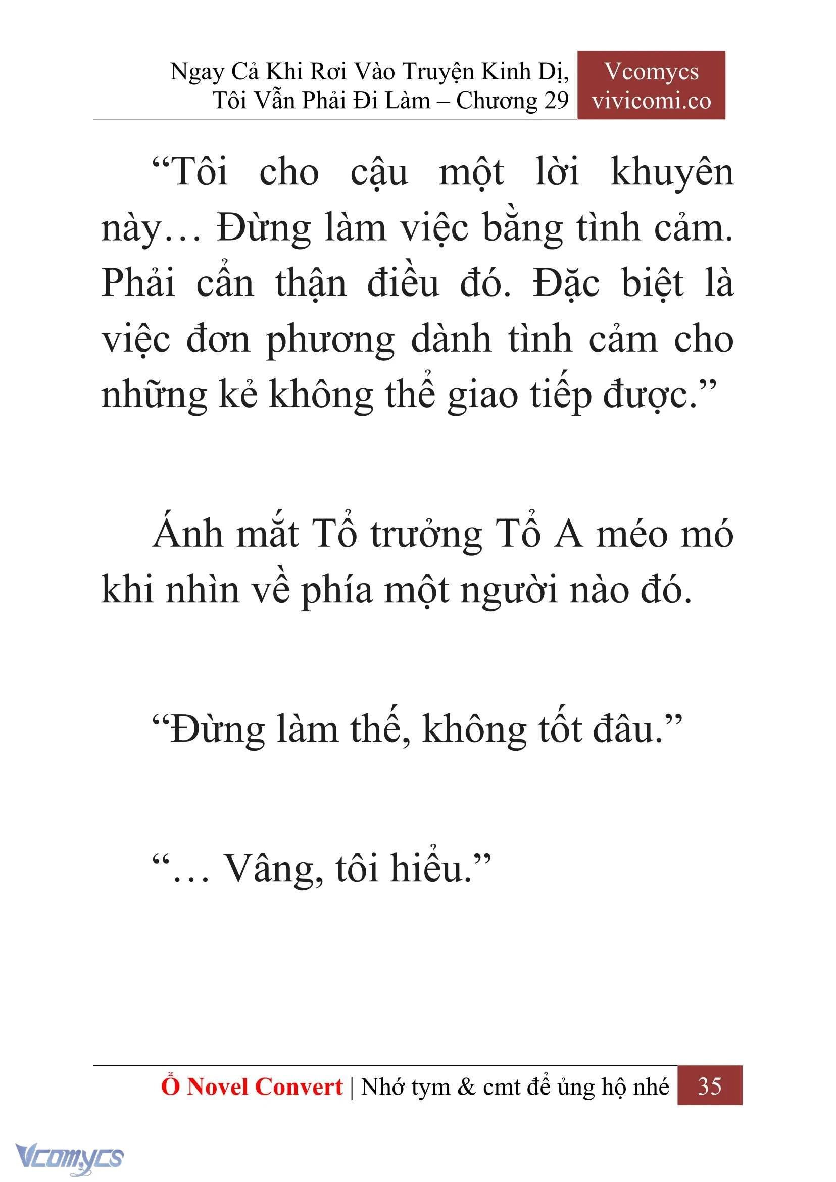 [Novel] Ngay Cả Khi Rơi Vào Truyện Kinh Dị, Tôi Vẫn Phải Đi Làm Chapter  29 - 37