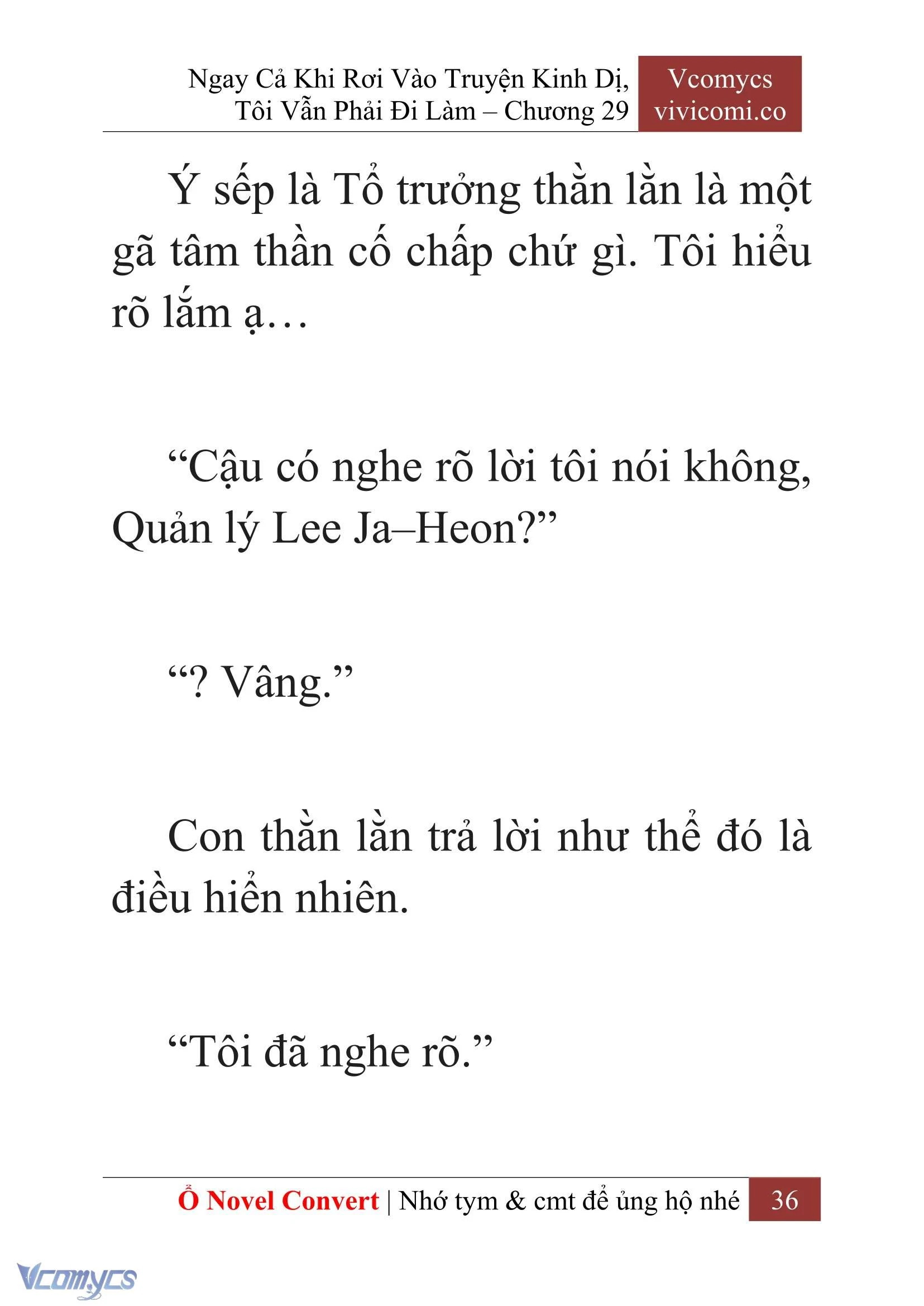 [Novel] Ngay Cả Khi Rơi Vào Truyện Kinh Dị, Tôi Vẫn Phải Đi Làm Chapter  29 - 38