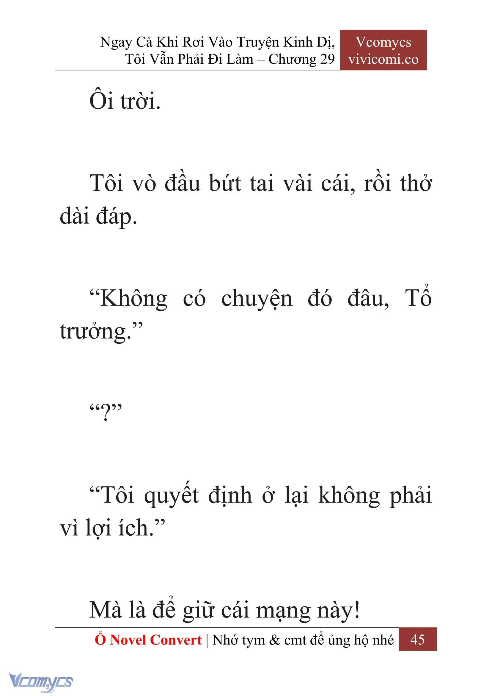 [Novel] Ngay Cả Khi Rơi Vào Truyện Kinh Dị, Tôi Vẫn Phải Đi Làm Chapter  29 - 47