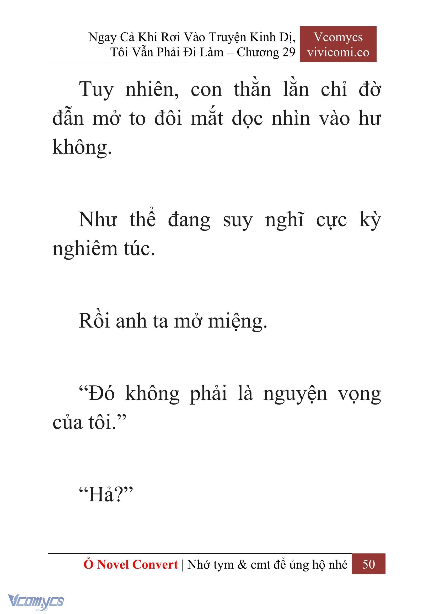 [Novel] Ngay Cả Khi Rơi Vào Truyện Kinh Dị, Tôi Vẫn Phải Đi Làm Chapter  29 - 52