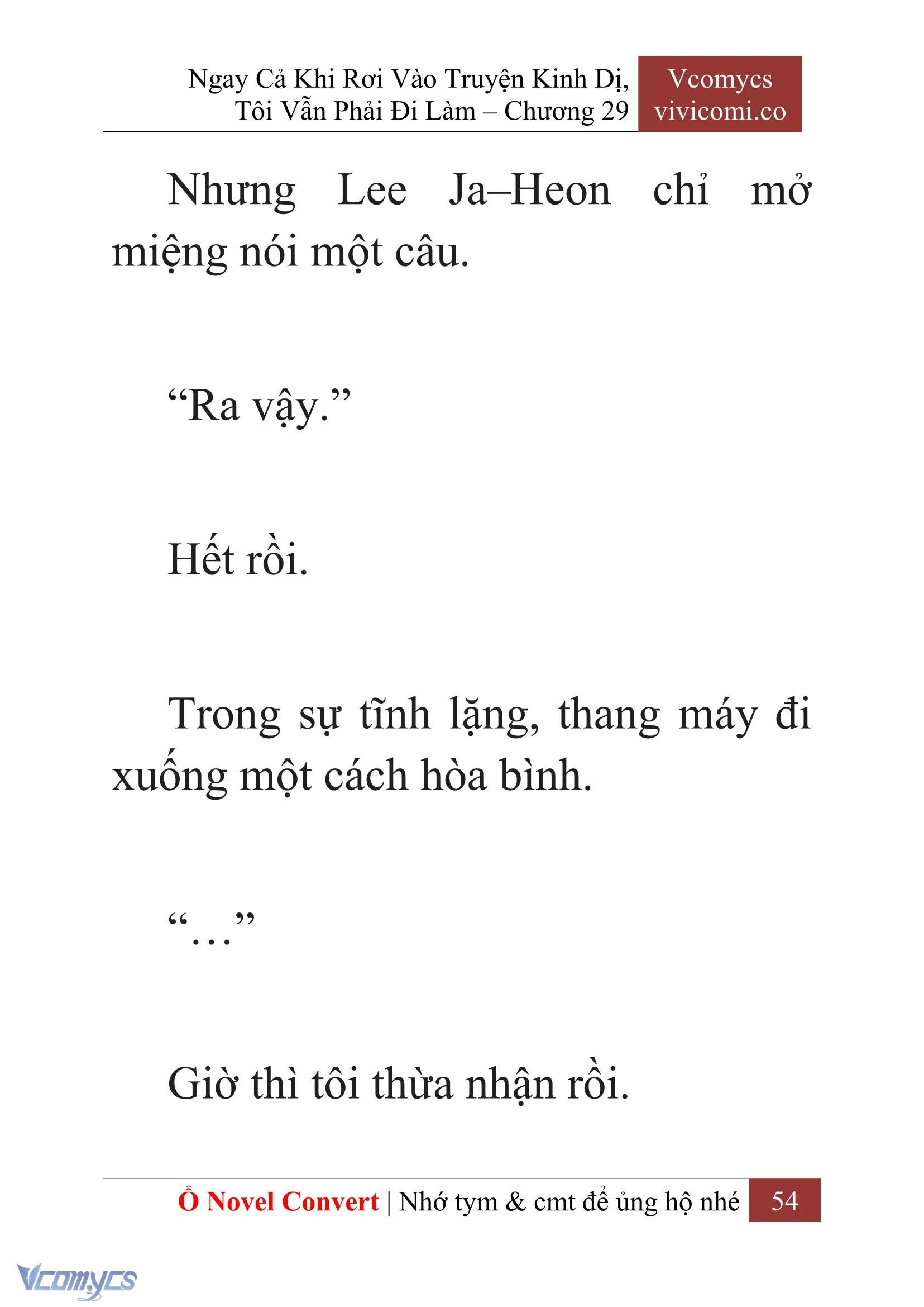 [Novel] Ngay Cả Khi Rơi Vào Truyện Kinh Dị, Tôi Vẫn Phải Đi Làm Chapter  29 - 56