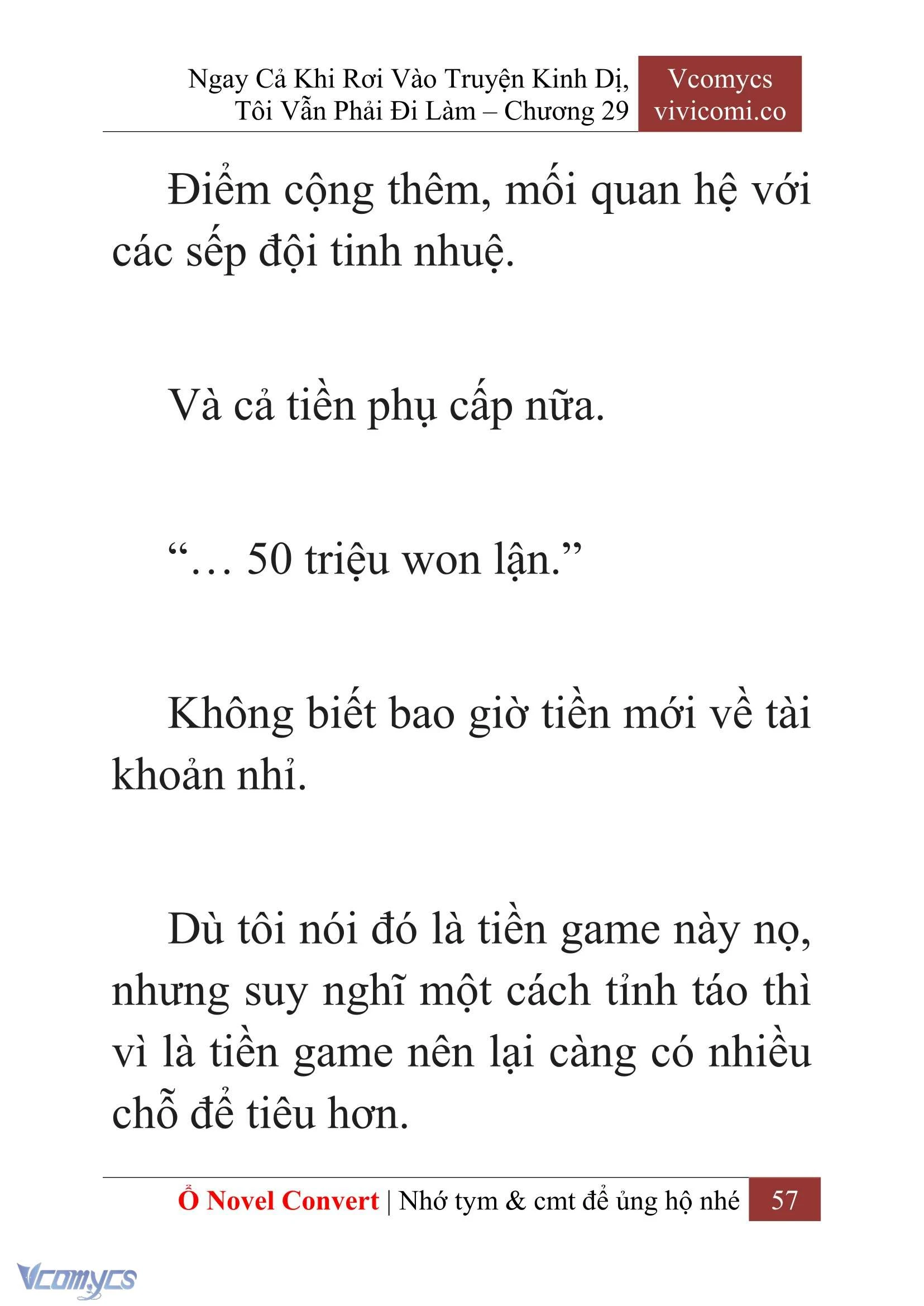 [Novel] Ngay Cả Khi Rơi Vào Truyện Kinh Dị, Tôi Vẫn Phải Đi Làm Chapter  29 - 59