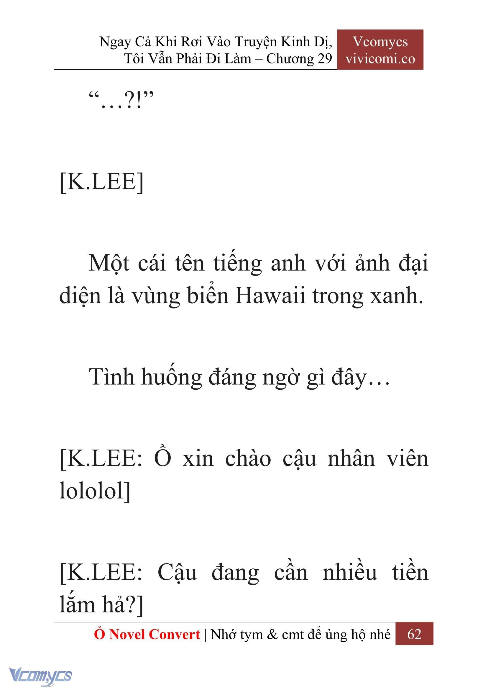 [Novel] Ngay Cả Khi Rơi Vào Truyện Kinh Dị, Tôi Vẫn Phải Đi Làm Chapter  29 - 64
