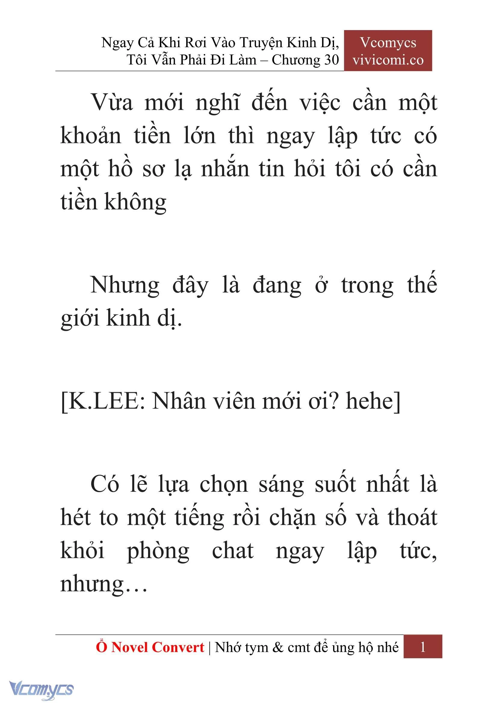[Novel] Ngay Cả Khi Rơi Vào Truyện Kinh Dị, Tôi Vẫn Phải Đi Làm Chapter  30 - 3