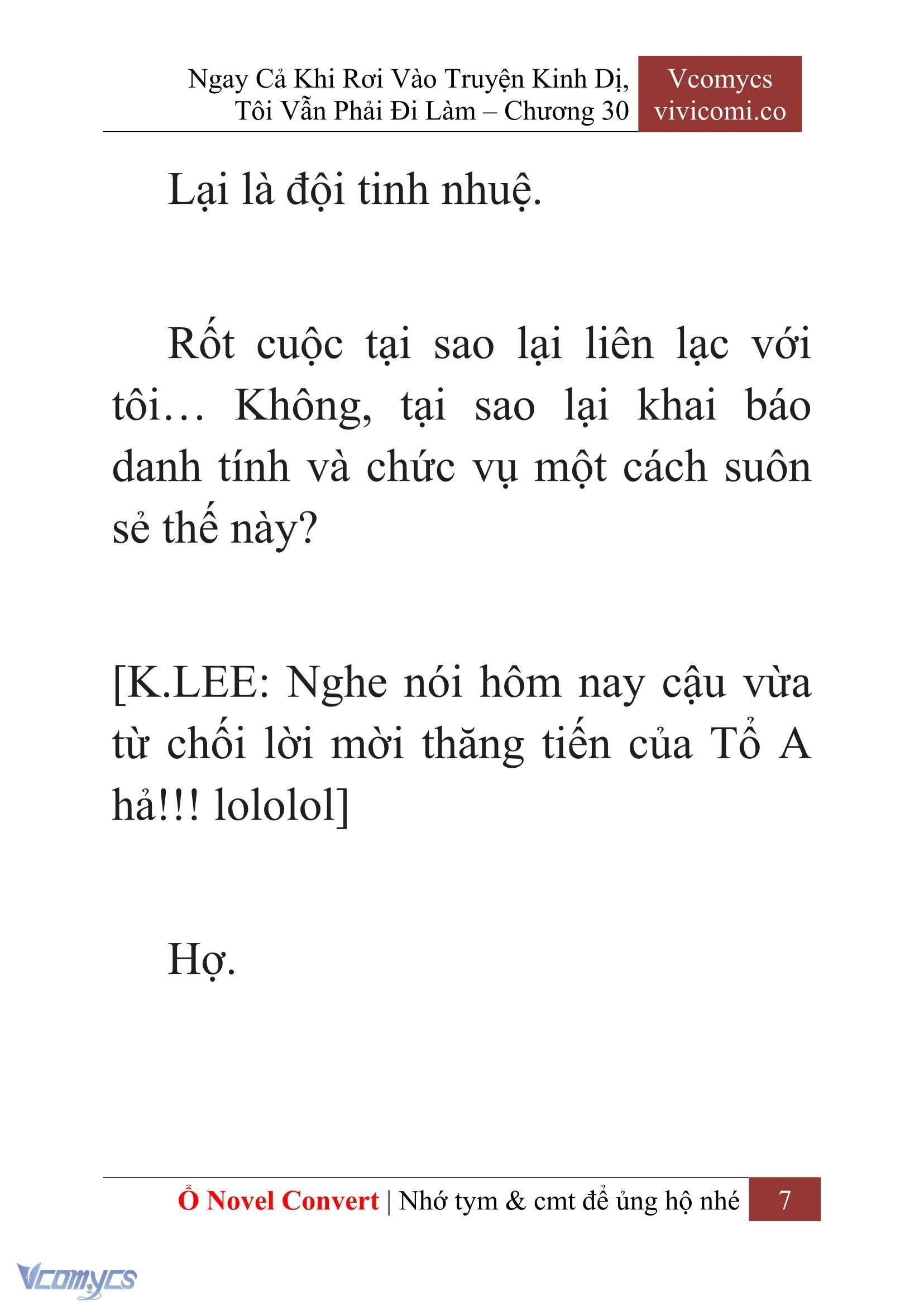 [Novel] Ngay Cả Khi Rơi Vào Truyện Kinh Dị, Tôi Vẫn Phải Đi Làm Chapter  30 - 9