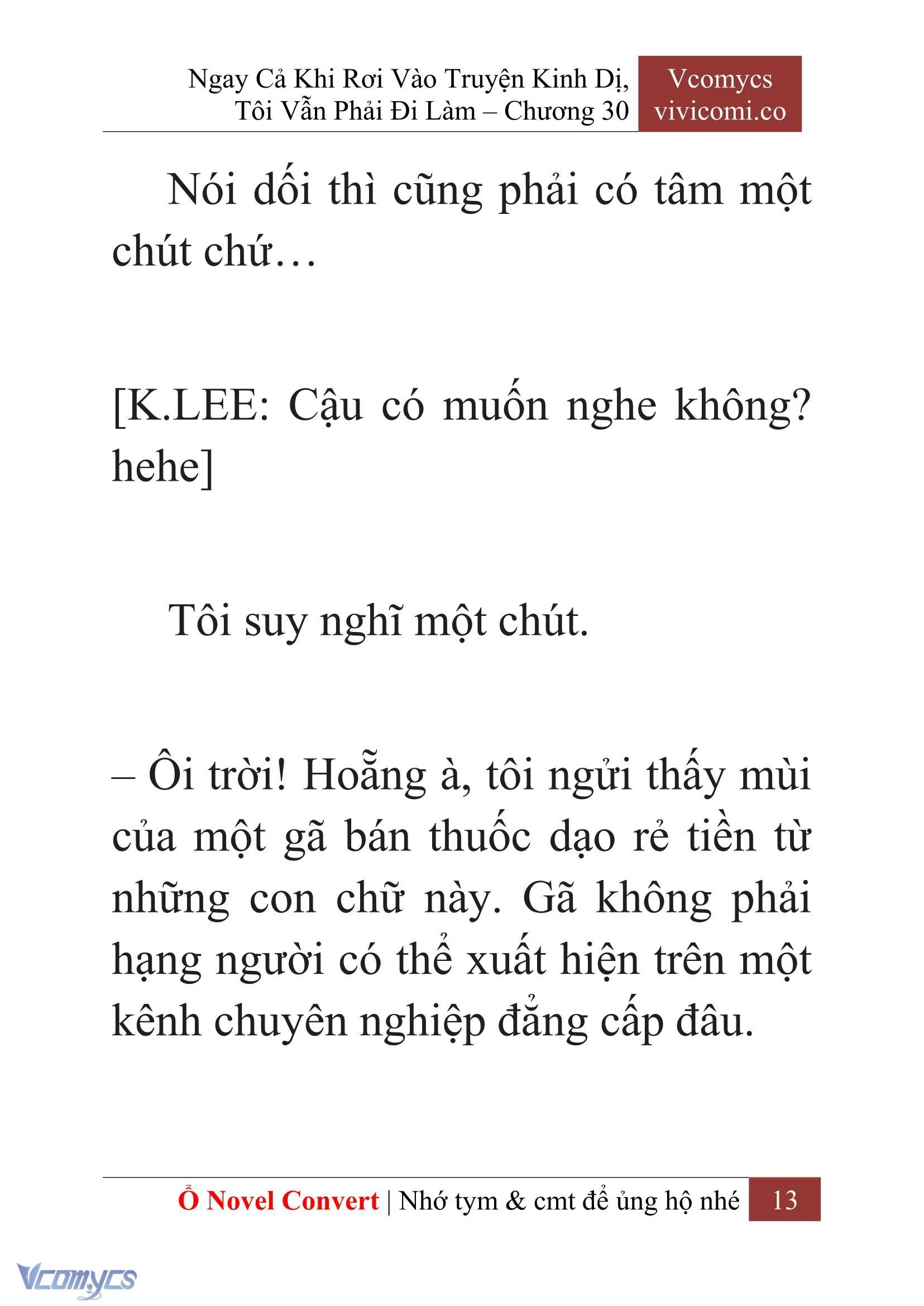 [Novel] Ngay Cả Khi Rơi Vào Truyện Kinh Dị, Tôi Vẫn Phải Đi Làm Chapter  30 - 15