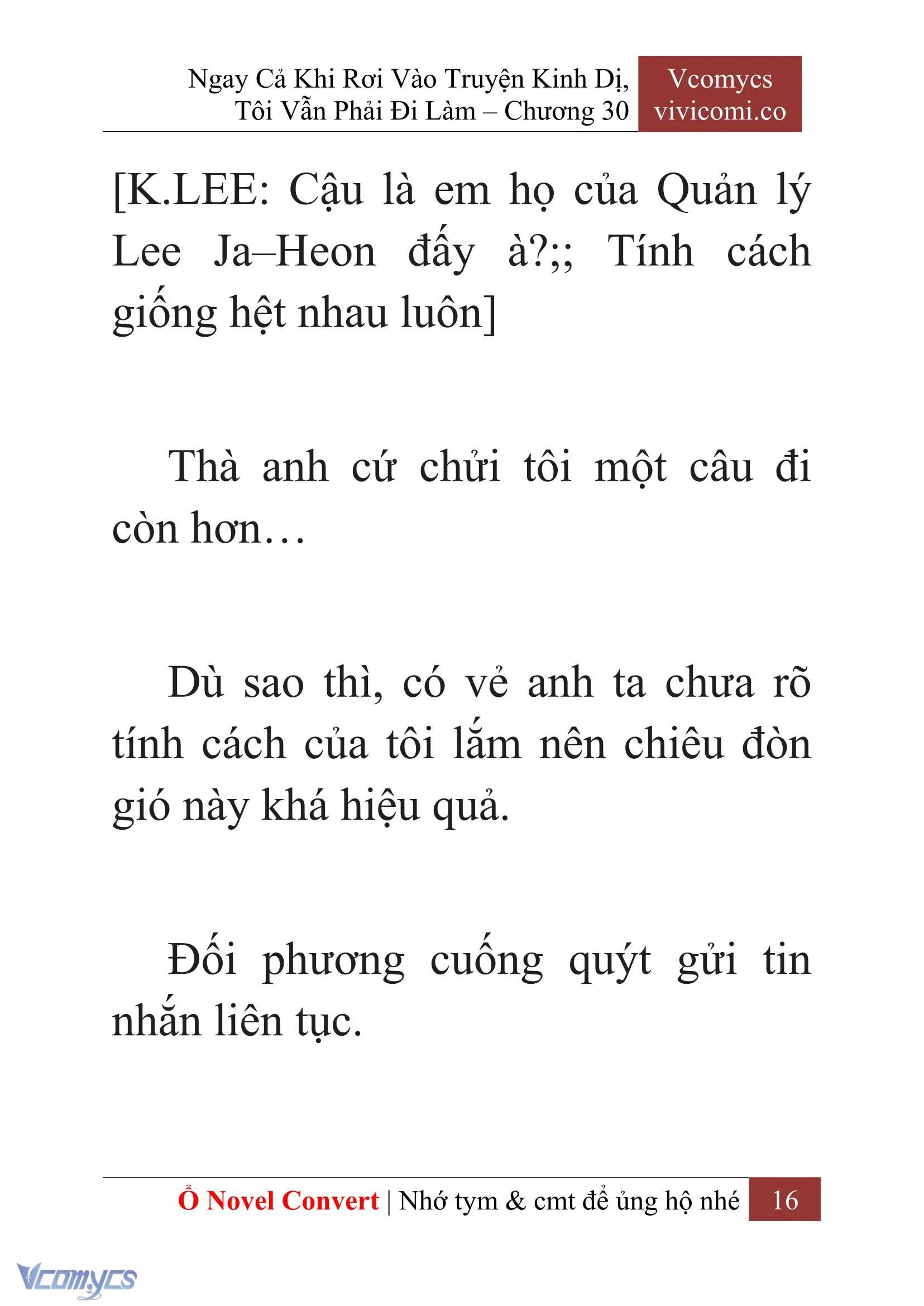 [Novel] Ngay Cả Khi Rơi Vào Truyện Kinh Dị, Tôi Vẫn Phải Đi Làm Chapter  30 - 18