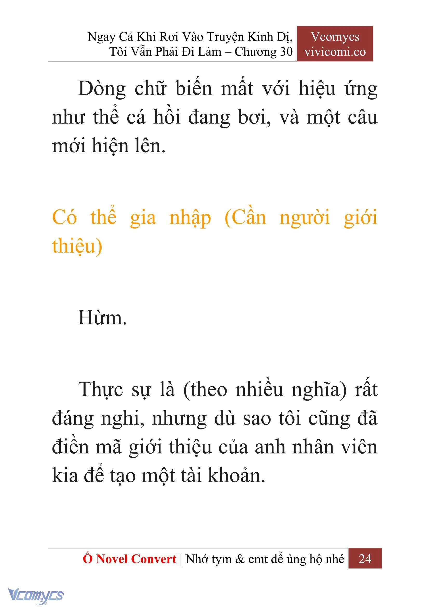 [Novel] Ngay Cả Khi Rơi Vào Truyện Kinh Dị, Tôi Vẫn Phải Đi Làm Chapter  30 - 26