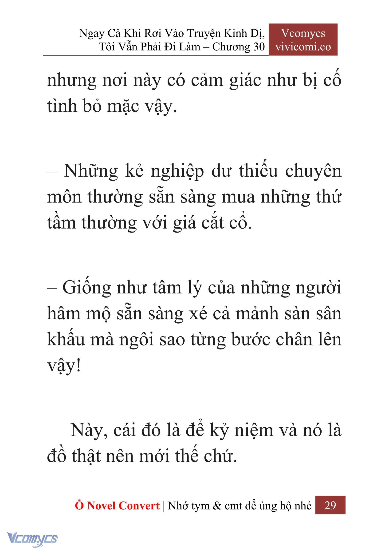 [Novel] Ngay Cả Khi Rơi Vào Truyện Kinh Dị, Tôi Vẫn Phải Đi Làm Chapter  30 - 31