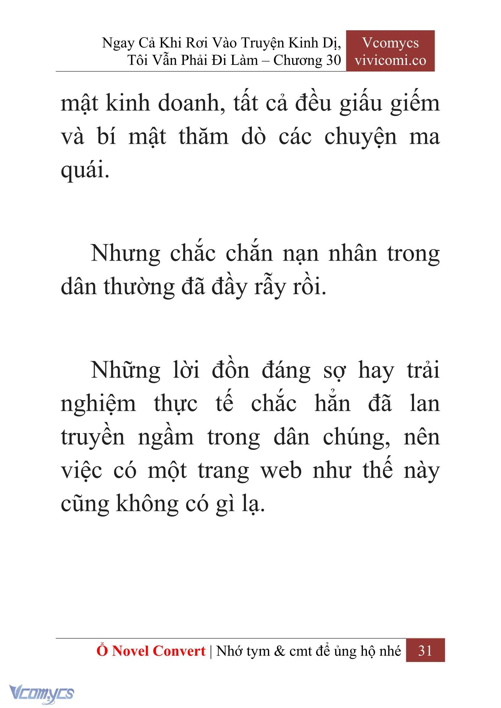 [Novel] Ngay Cả Khi Rơi Vào Truyện Kinh Dị, Tôi Vẫn Phải Đi Làm Chapter  30 - 33