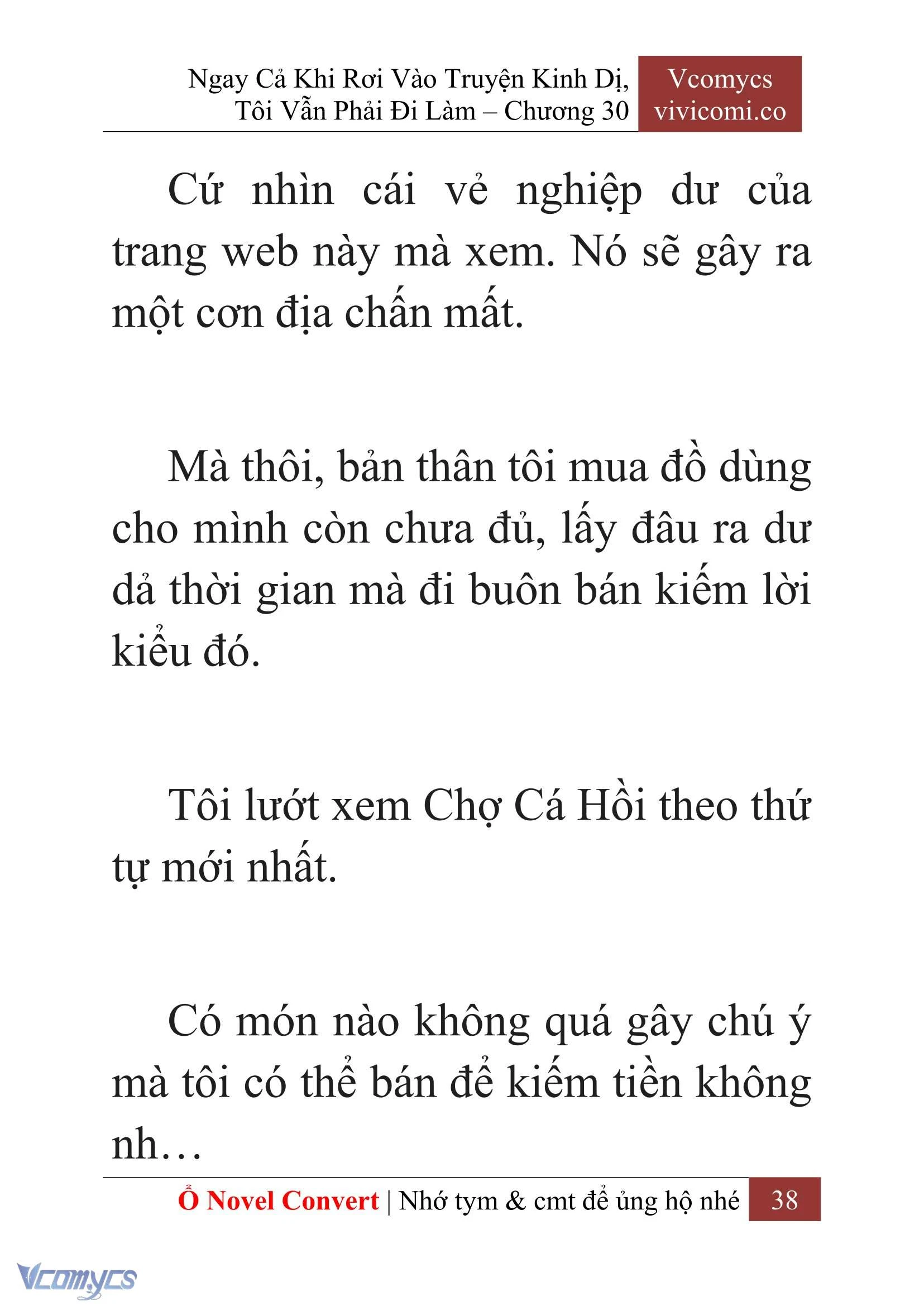 [Novel] Ngay Cả Khi Rơi Vào Truyện Kinh Dị, Tôi Vẫn Phải Đi Làm Chapter  30 - 40
