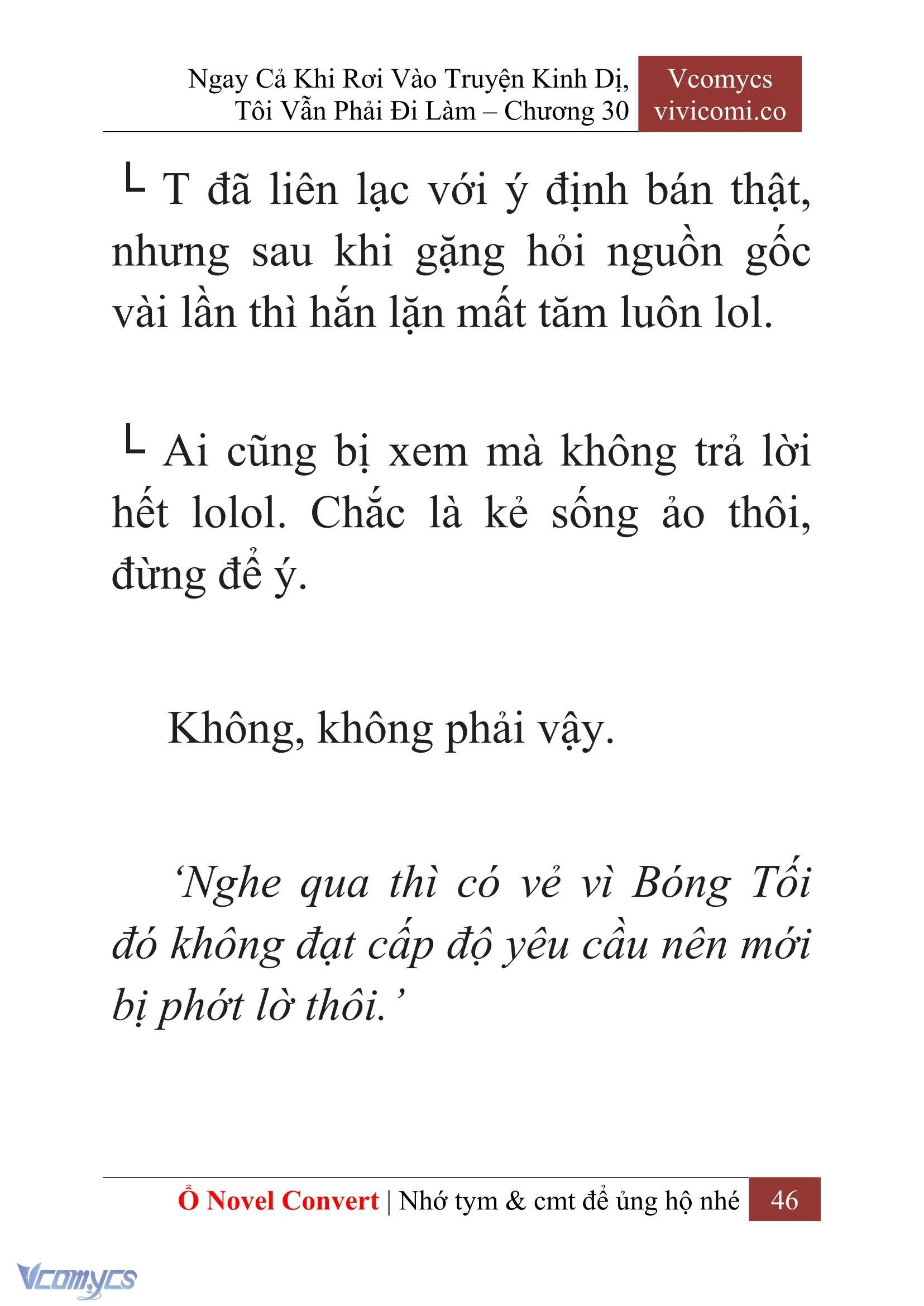 [Novel] Ngay Cả Khi Rơi Vào Truyện Kinh Dị, Tôi Vẫn Phải Đi Làm Chapter  30 - 48