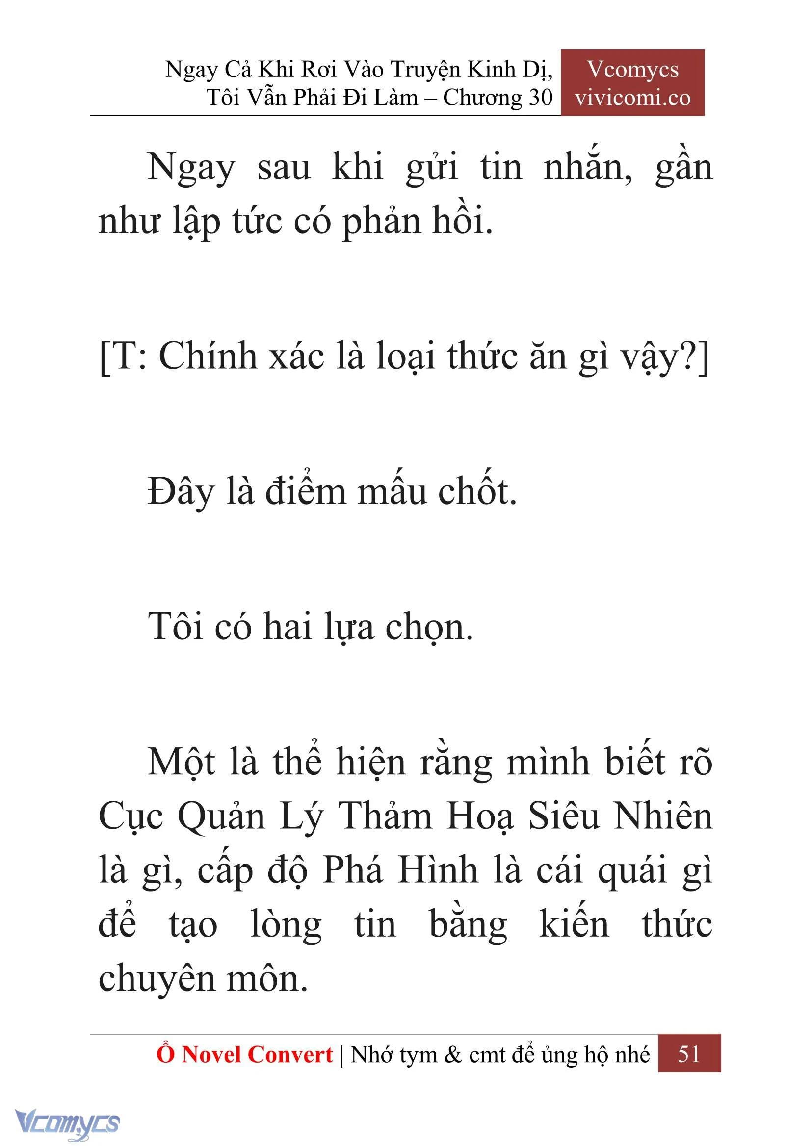 [Novel] Ngay Cả Khi Rơi Vào Truyện Kinh Dị, Tôi Vẫn Phải Đi Làm Chapter  30 - 53
