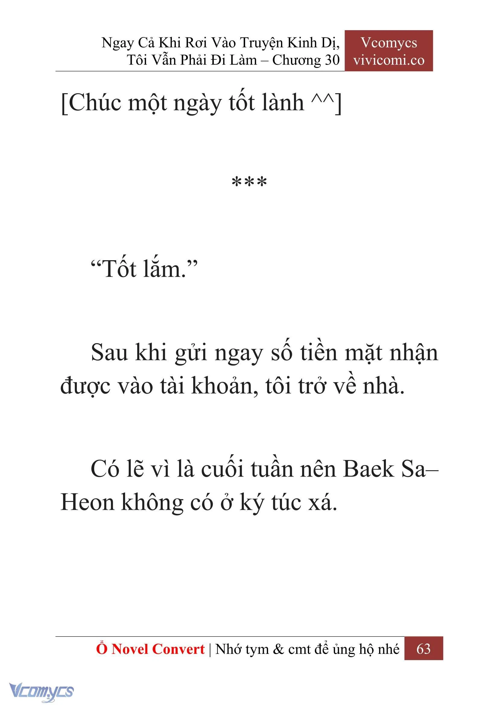 [Novel] Ngay Cả Khi Rơi Vào Truyện Kinh Dị, Tôi Vẫn Phải Đi Làm Chapter  30 - 65