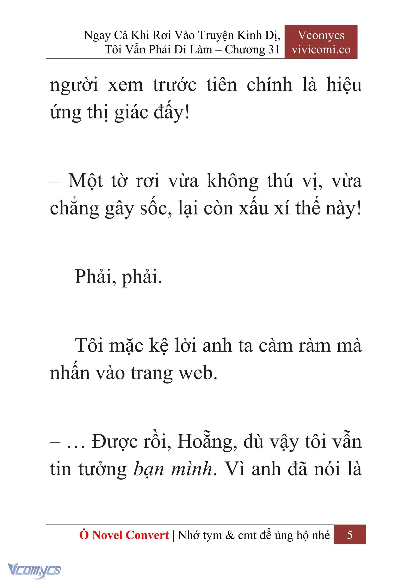 [Novel] Ngay Cả Khi Rơi Vào Truyện Kinh Dị, Tôi Vẫn Phải Đi Làm Chapter  31 - 7