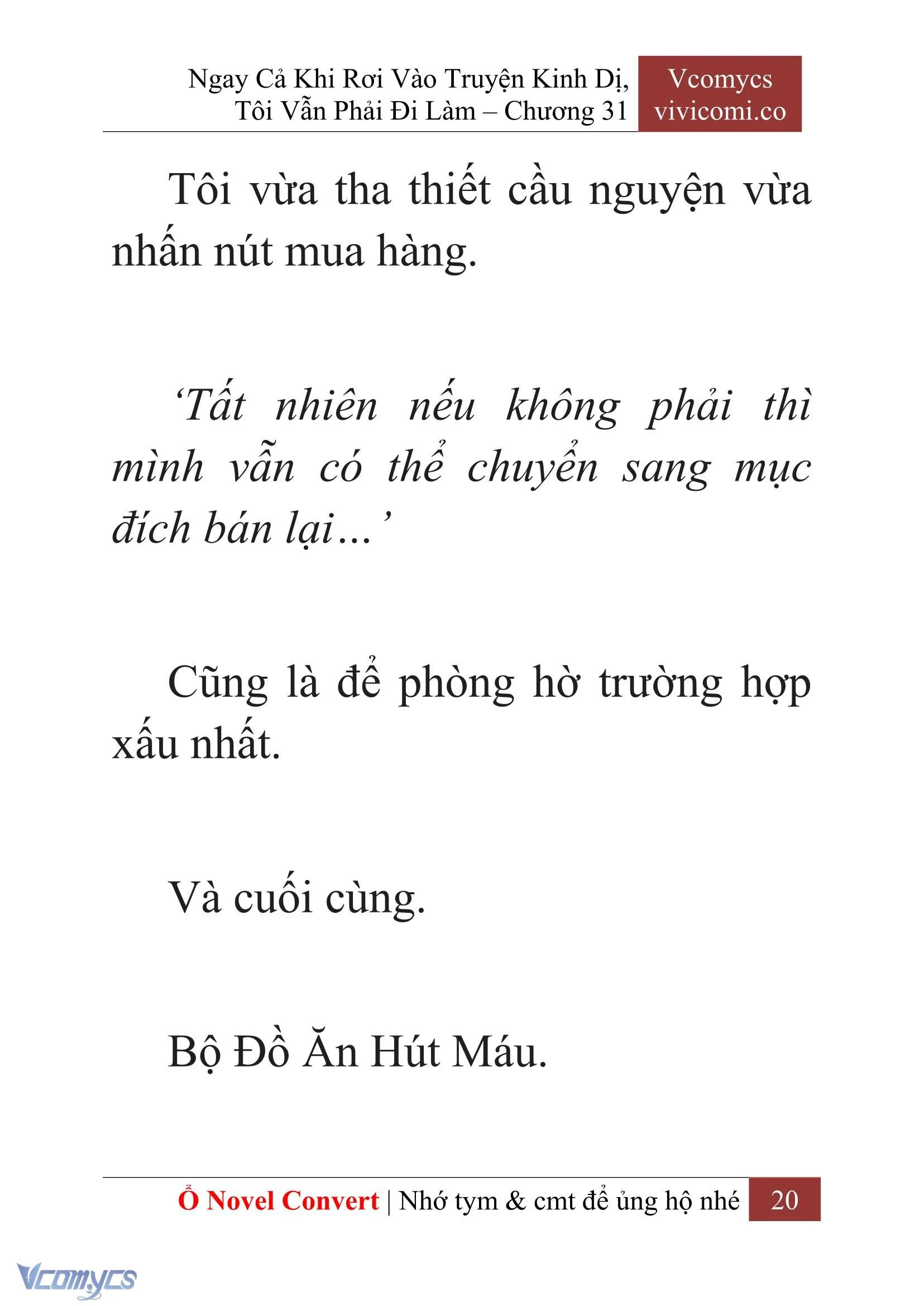 [Novel] Ngay Cả Khi Rơi Vào Truyện Kinh Dị, Tôi Vẫn Phải Đi Làm Chapter  31 - 22