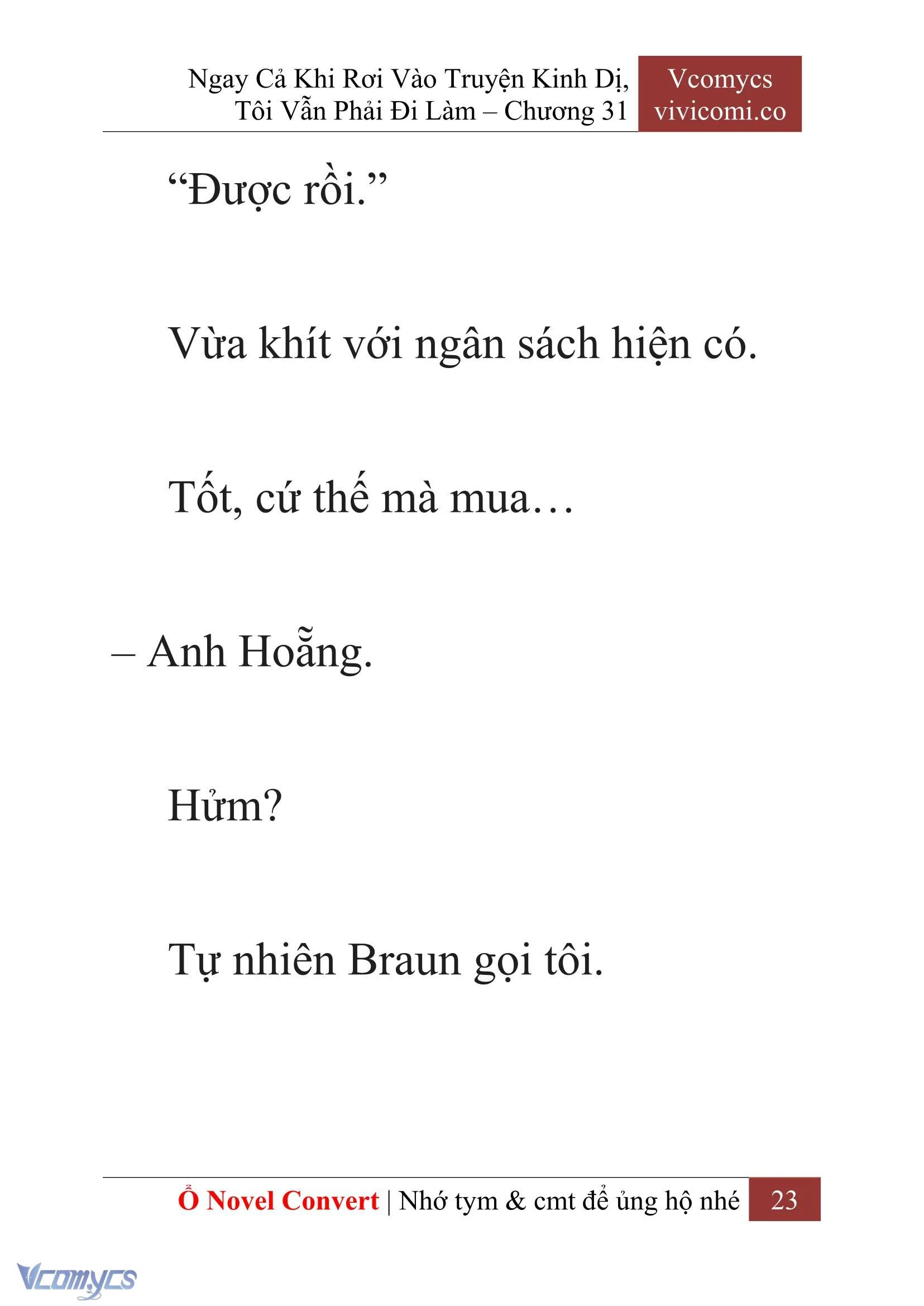 [Novel] Ngay Cả Khi Rơi Vào Truyện Kinh Dị, Tôi Vẫn Phải Đi Làm Chapter  31 - 25