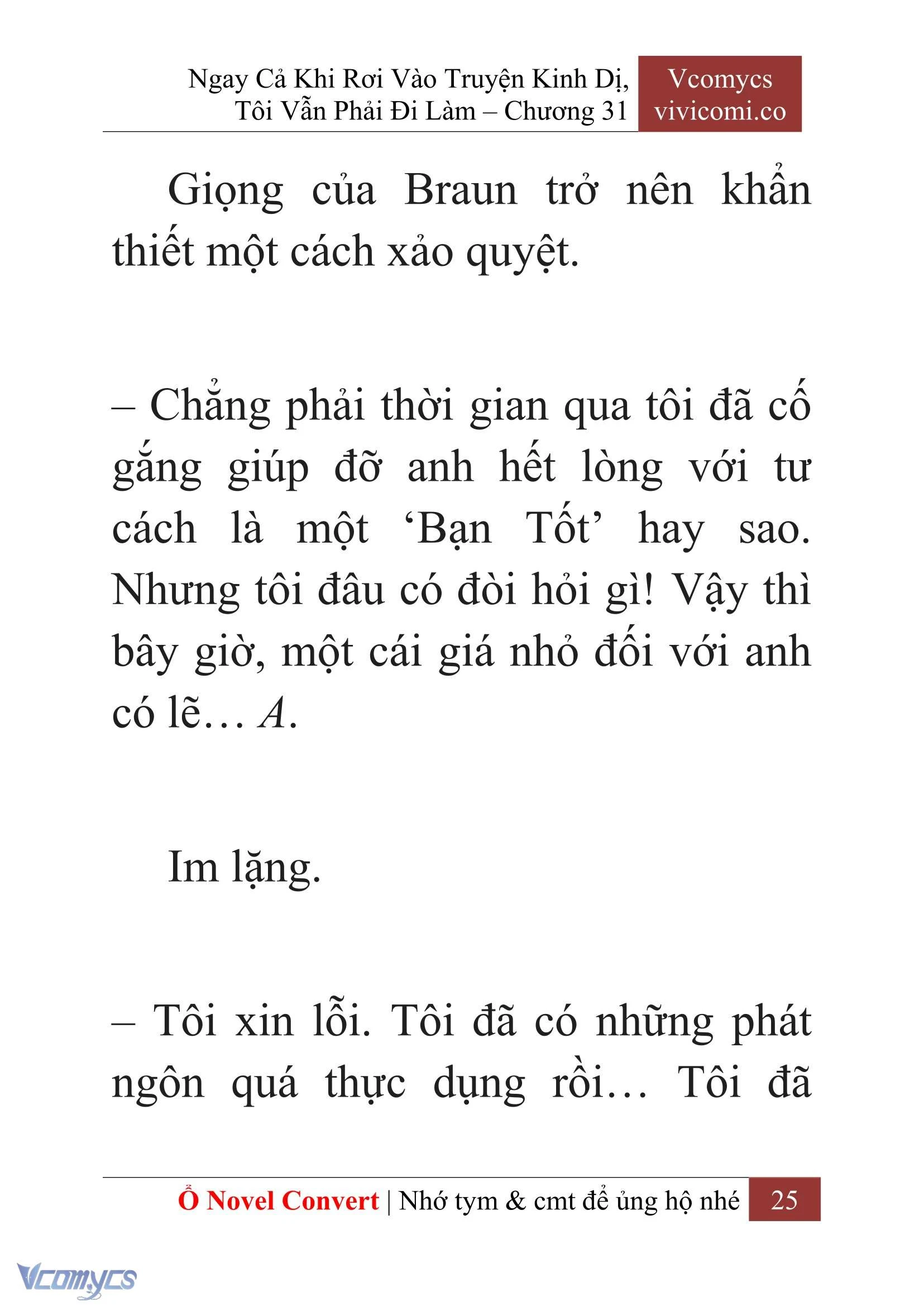 [Novel] Ngay Cả Khi Rơi Vào Truyện Kinh Dị, Tôi Vẫn Phải Đi Làm Chapter  31 - 27