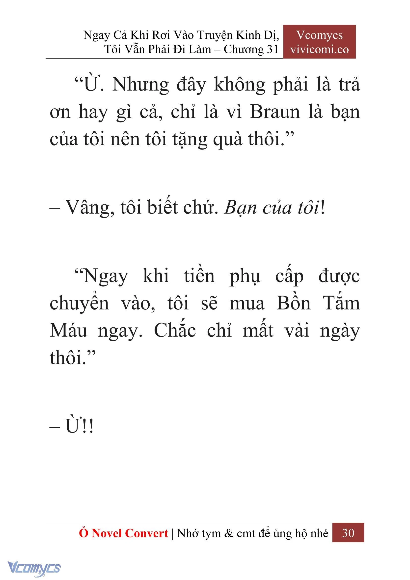 [Novel] Ngay Cả Khi Rơi Vào Truyện Kinh Dị, Tôi Vẫn Phải Đi Làm Chapter  31 - 32