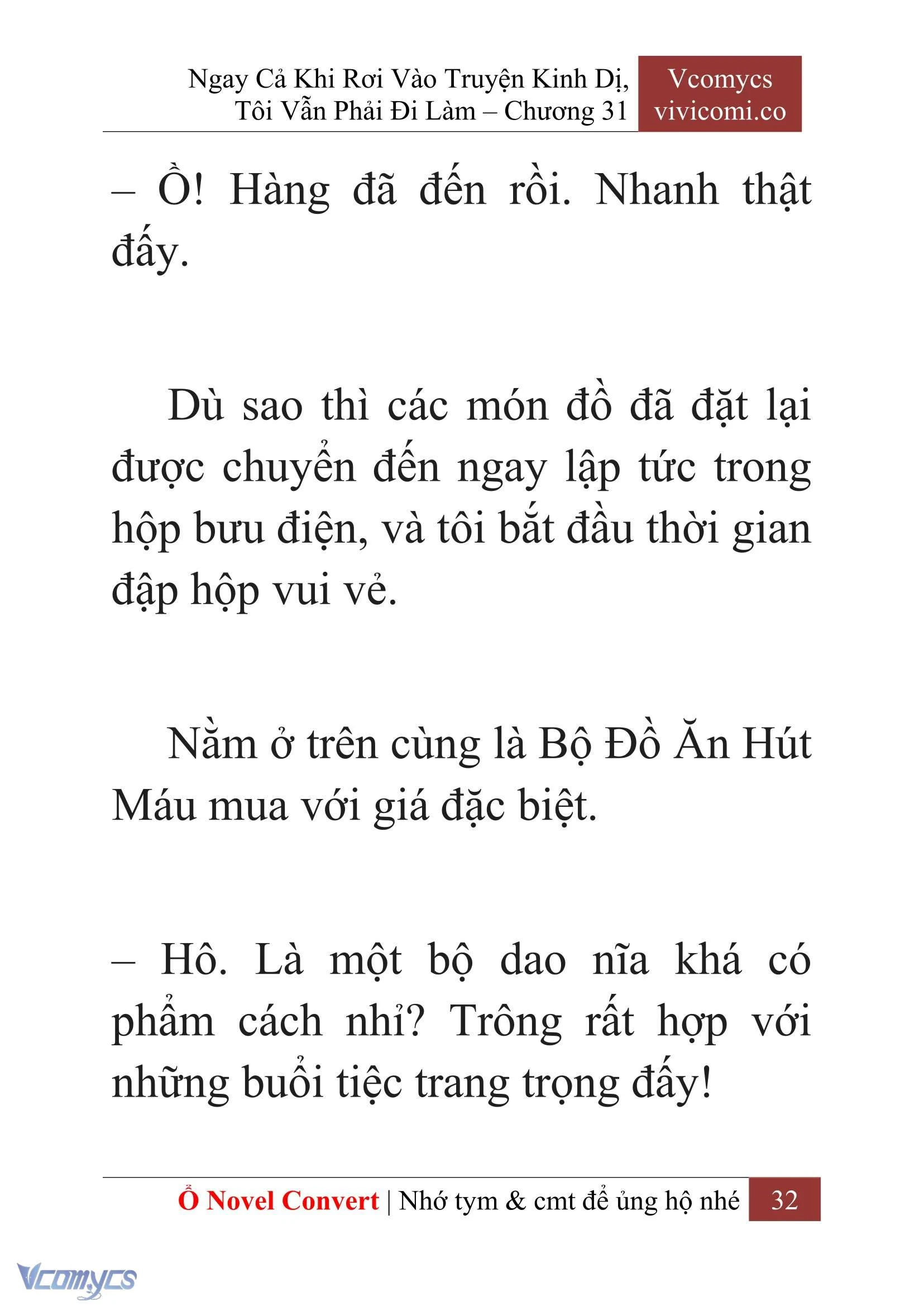 [Novel] Ngay Cả Khi Rơi Vào Truyện Kinh Dị, Tôi Vẫn Phải Đi Làm Chapter  31 - 34