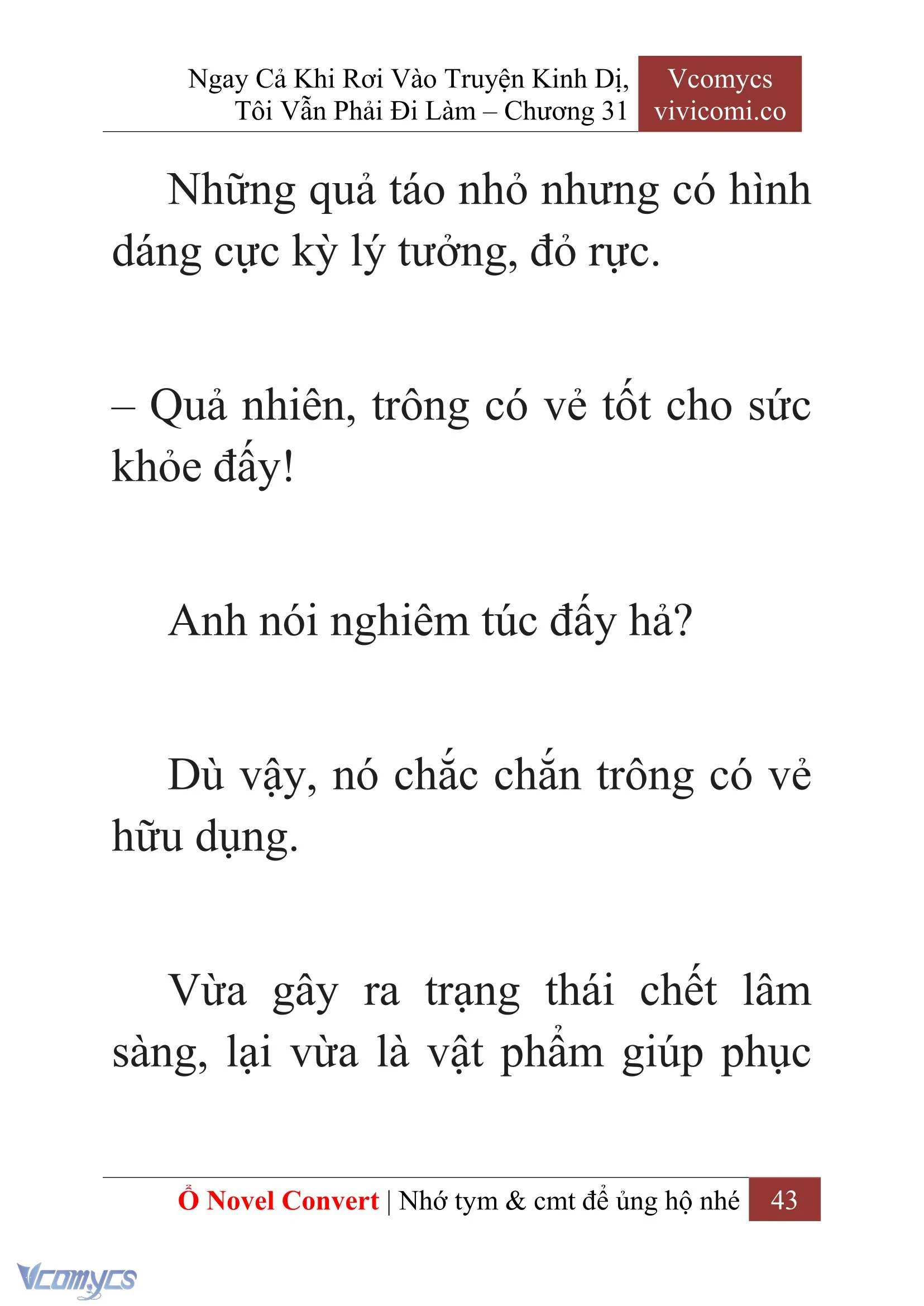 [Novel] Ngay Cả Khi Rơi Vào Truyện Kinh Dị, Tôi Vẫn Phải Đi Làm Chapter  31 - 45