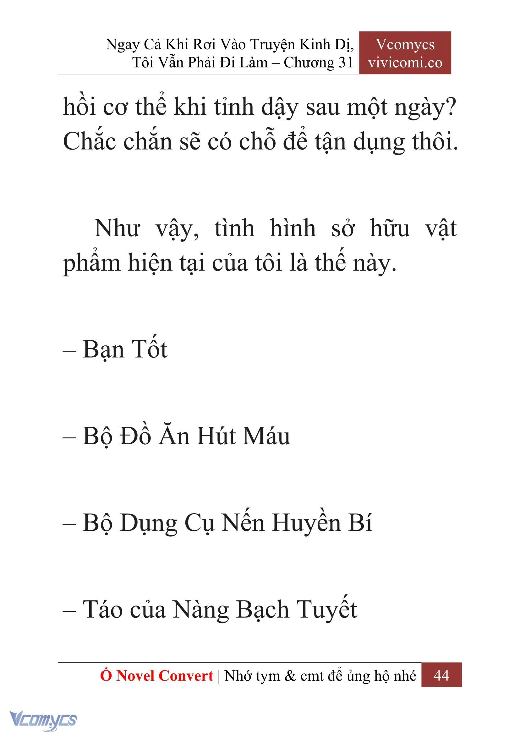 [Novel] Ngay Cả Khi Rơi Vào Truyện Kinh Dị, Tôi Vẫn Phải Đi Làm Chapter  31 - 46