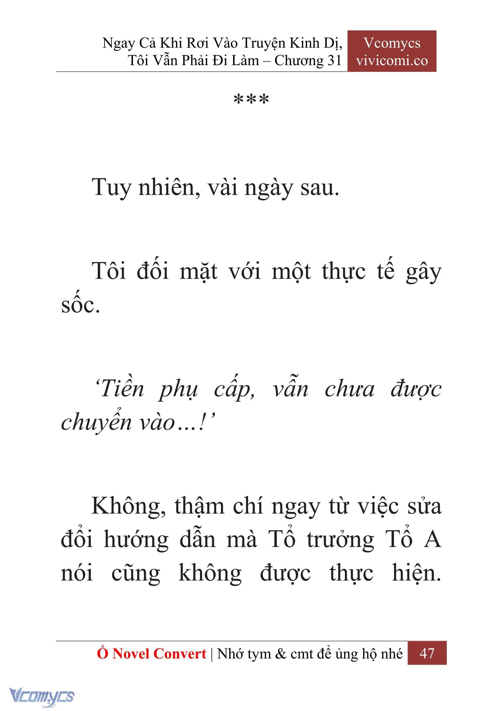 [Novel] Ngay Cả Khi Rơi Vào Truyện Kinh Dị, Tôi Vẫn Phải Đi Làm Chapter  31 - 49