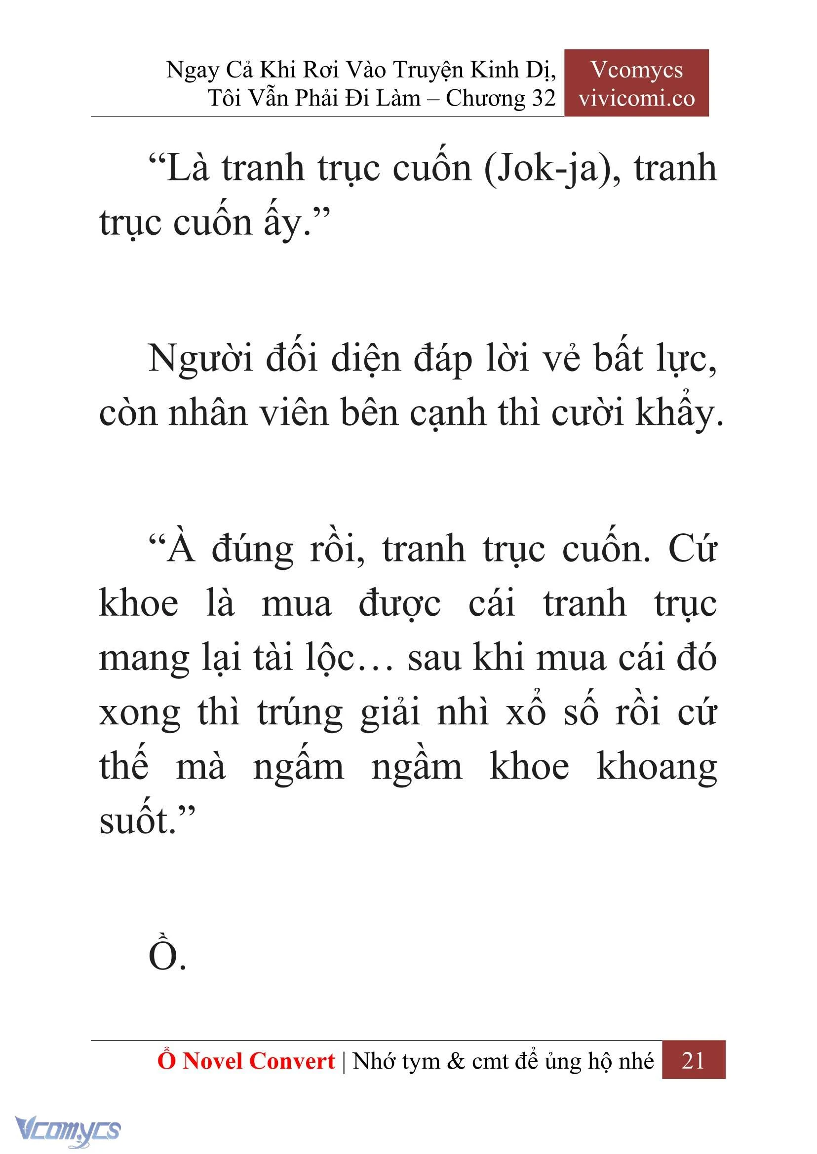 [Novel] Ngay Cả Khi Rơi Vào Truyện Kinh Dị, Tôi Vẫn Phải Đi Làm Chapter  32 - 23