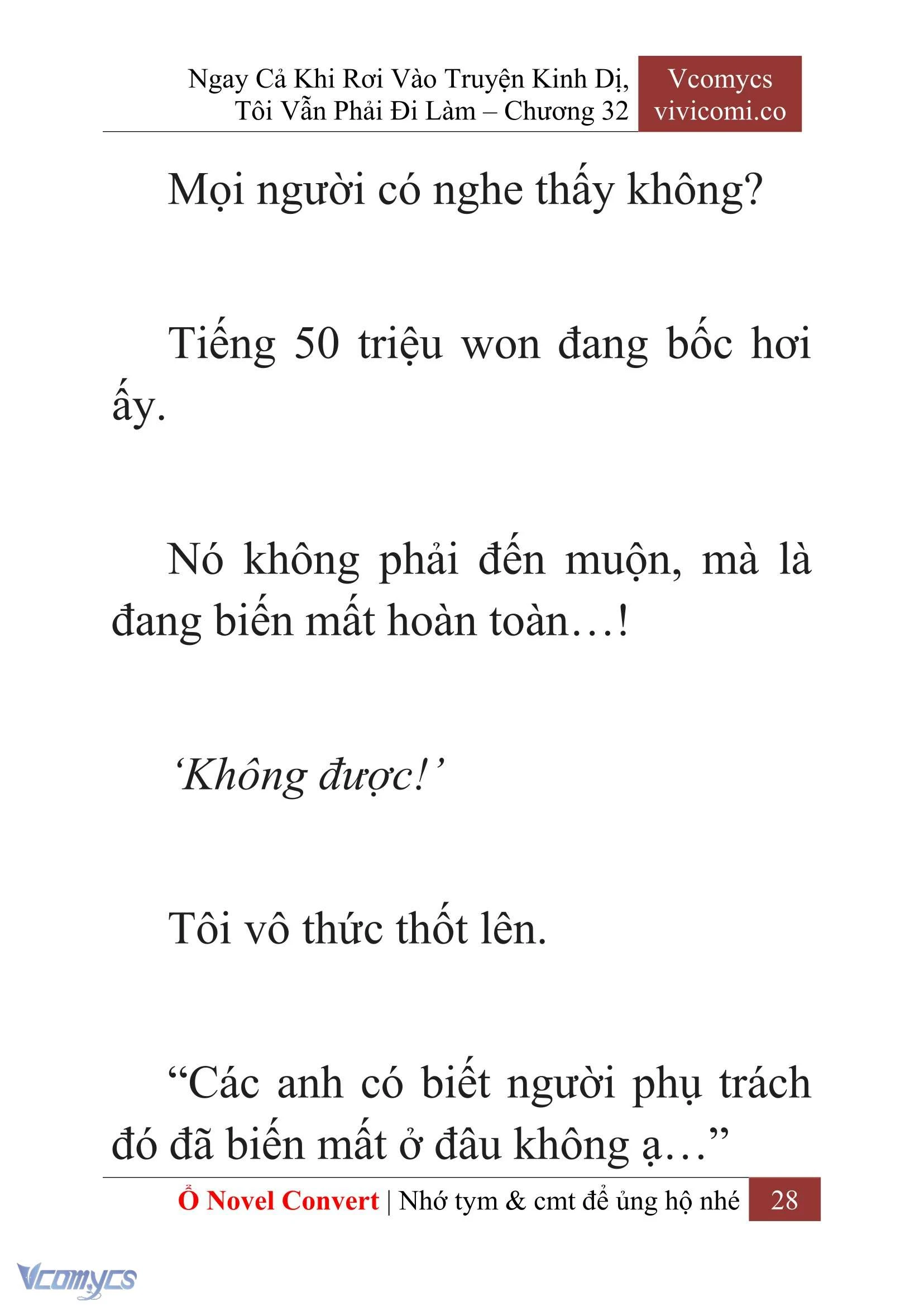 [Novel] Ngay Cả Khi Rơi Vào Truyện Kinh Dị, Tôi Vẫn Phải Đi Làm Chapter  32 - 30