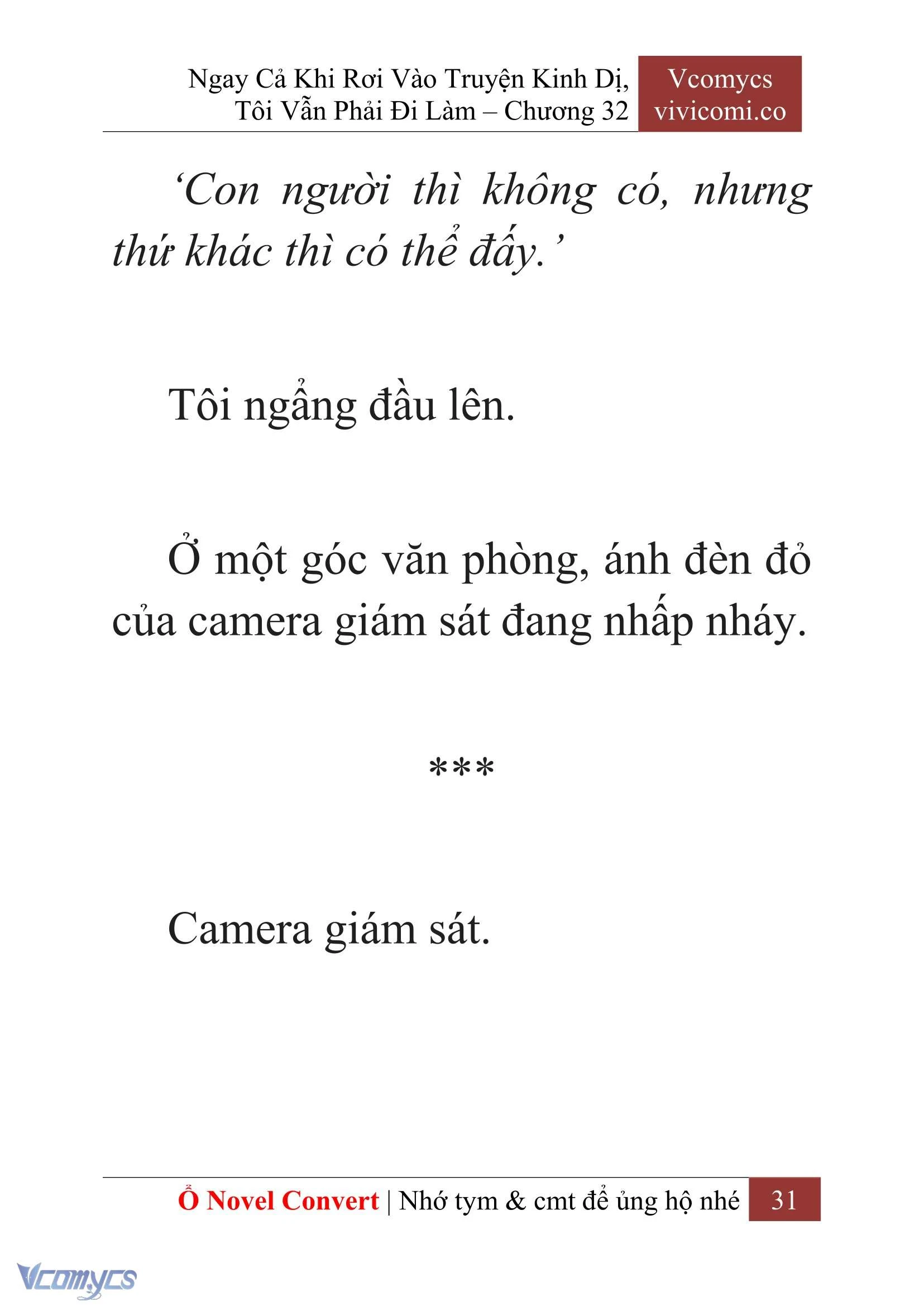 [Novel] Ngay Cả Khi Rơi Vào Truyện Kinh Dị, Tôi Vẫn Phải Đi Làm Chapter  32 - 33