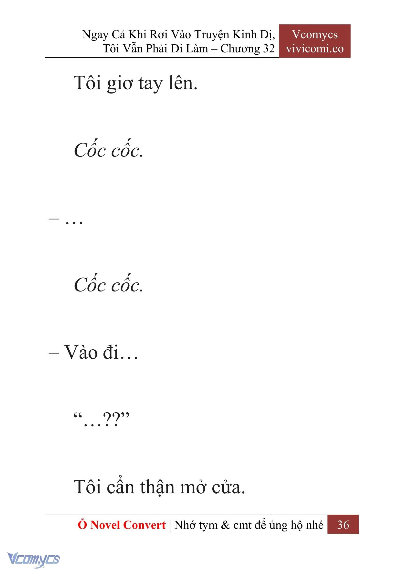 [Novel] Ngay Cả Khi Rơi Vào Truyện Kinh Dị, Tôi Vẫn Phải Đi Làm Chapter  32 - 38