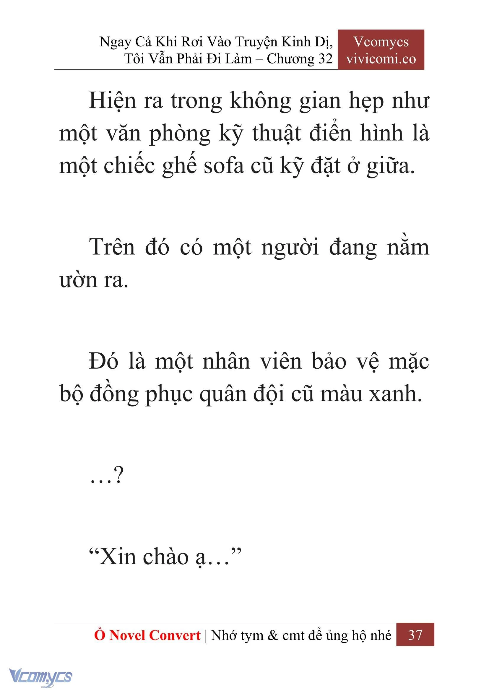 [Novel] Ngay Cả Khi Rơi Vào Truyện Kinh Dị, Tôi Vẫn Phải Đi Làm Chapter  32 - 39