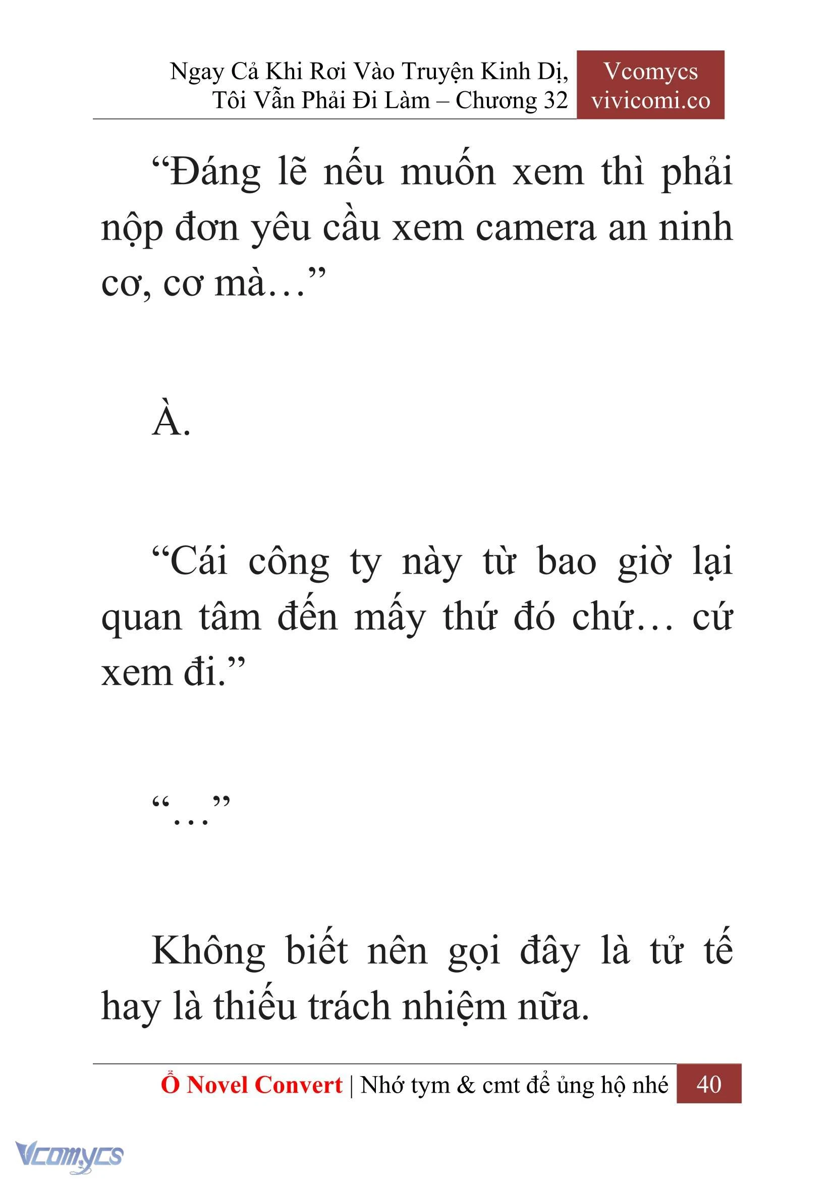 [Novel] Ngay Cả Khi Rơi Vào Truyện Kinh Dị, Tôi Vẫn Phải Đi Làm Chapter  32 - 42