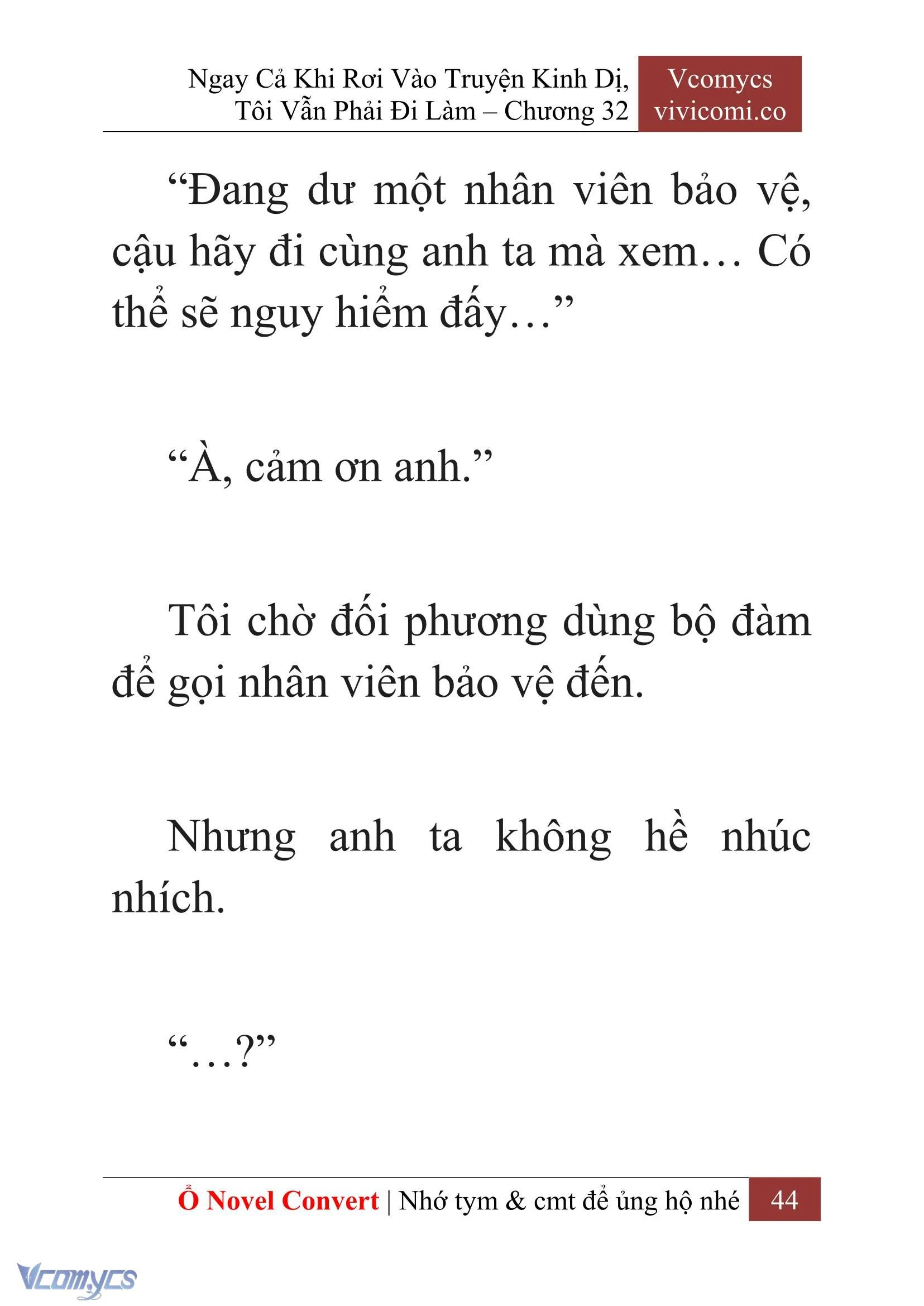 [Novel] Ngay Cả Khi Rơi Vào Truyện Kinh Dị, Tôi Vẫn Phải Đi Làm Chapter  32 - 46