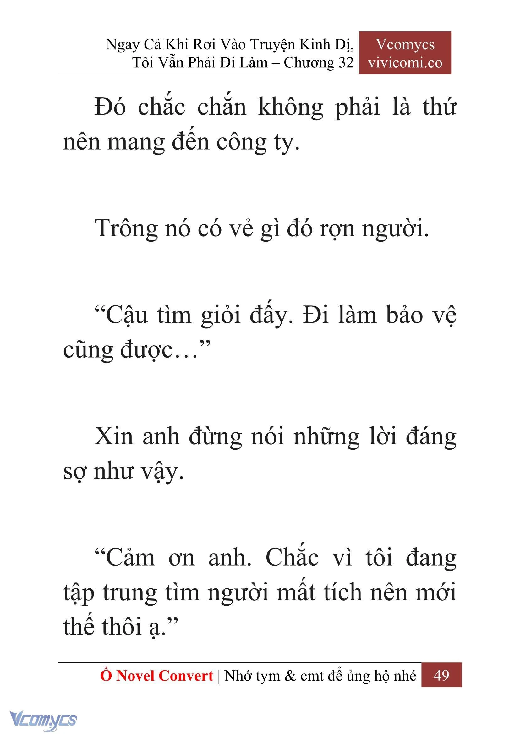 [Novel] Ngay Cả Khi Rơi Vào Truyện Kinh Dị, Tôi Vẫn Phải Đi Làm Chapter  32 - 51