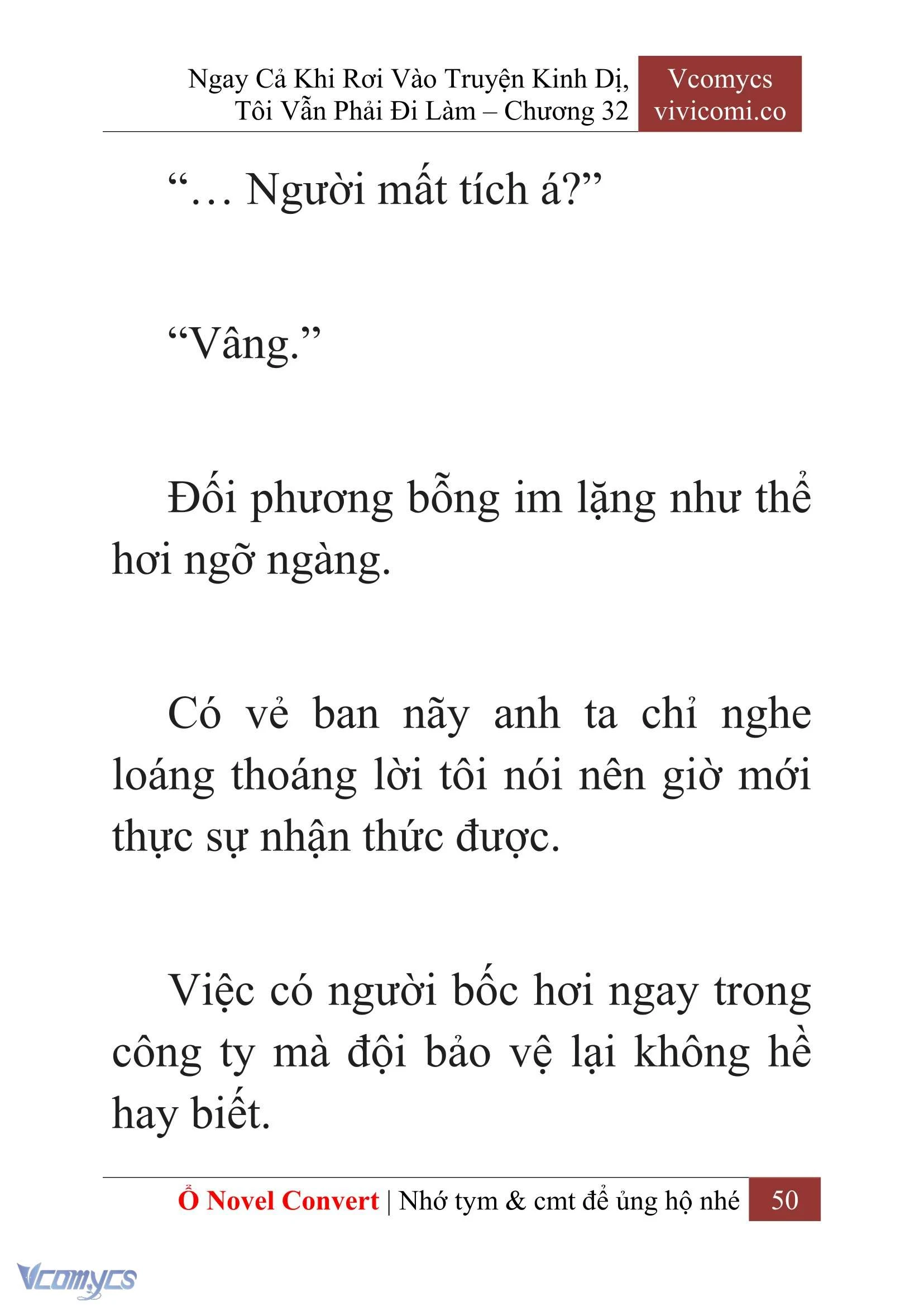 [Novel] Ngay Cả Khi Rơi Vào Truyện Kinh Dị, Tôi Vẫn Phải Đi Làm Chapter  32 - 52