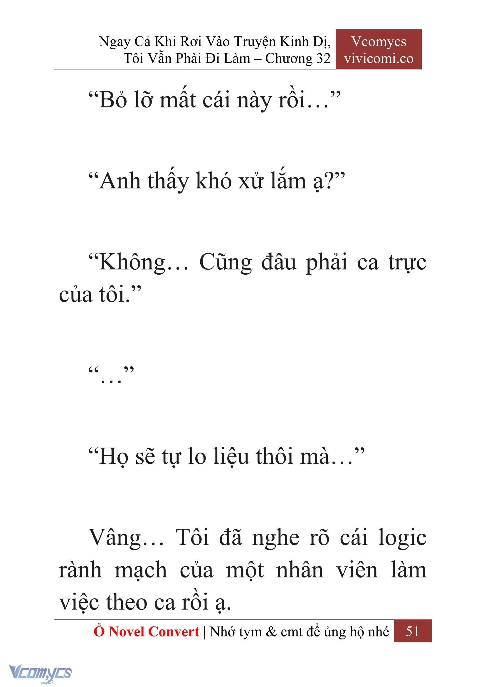 [Novel] Ngay Cả Khi Rơi Vào Truyện Kinh Dị, Tôi Vẫn Phải Đi Làm Chapter  32 - 53