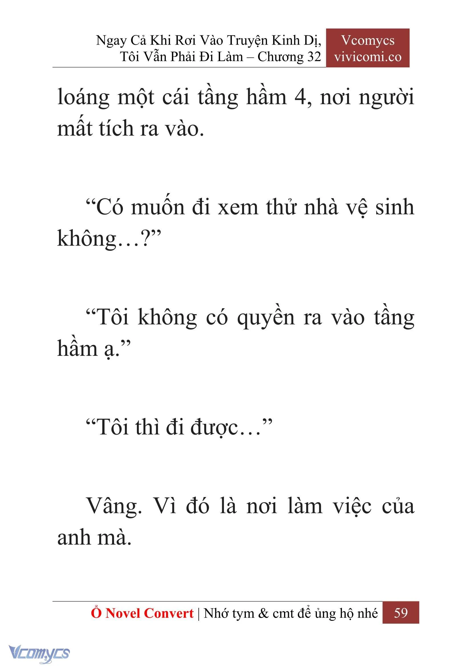[Novel] Ngay Cả Khi Rơi Vào Truyện Kinh Dị, Tôi Vẫn Phải Đi Làm Chapter  32 - 61