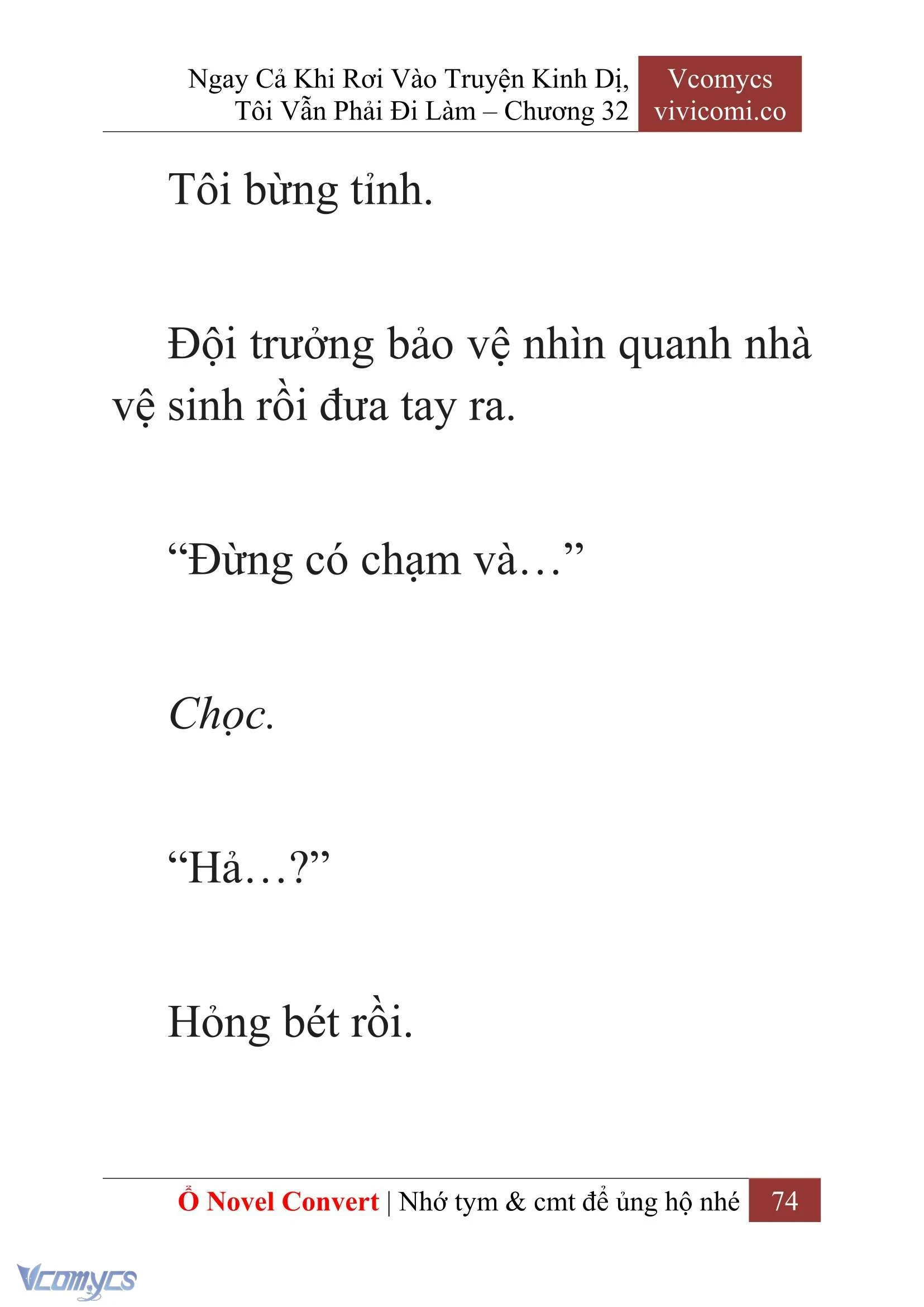 [Novel] Ngay Cả Khi Rơi Vào Truyện Kinh Dị, Tôi Vẫn Phải Đi Làm Chapter  32 - 76