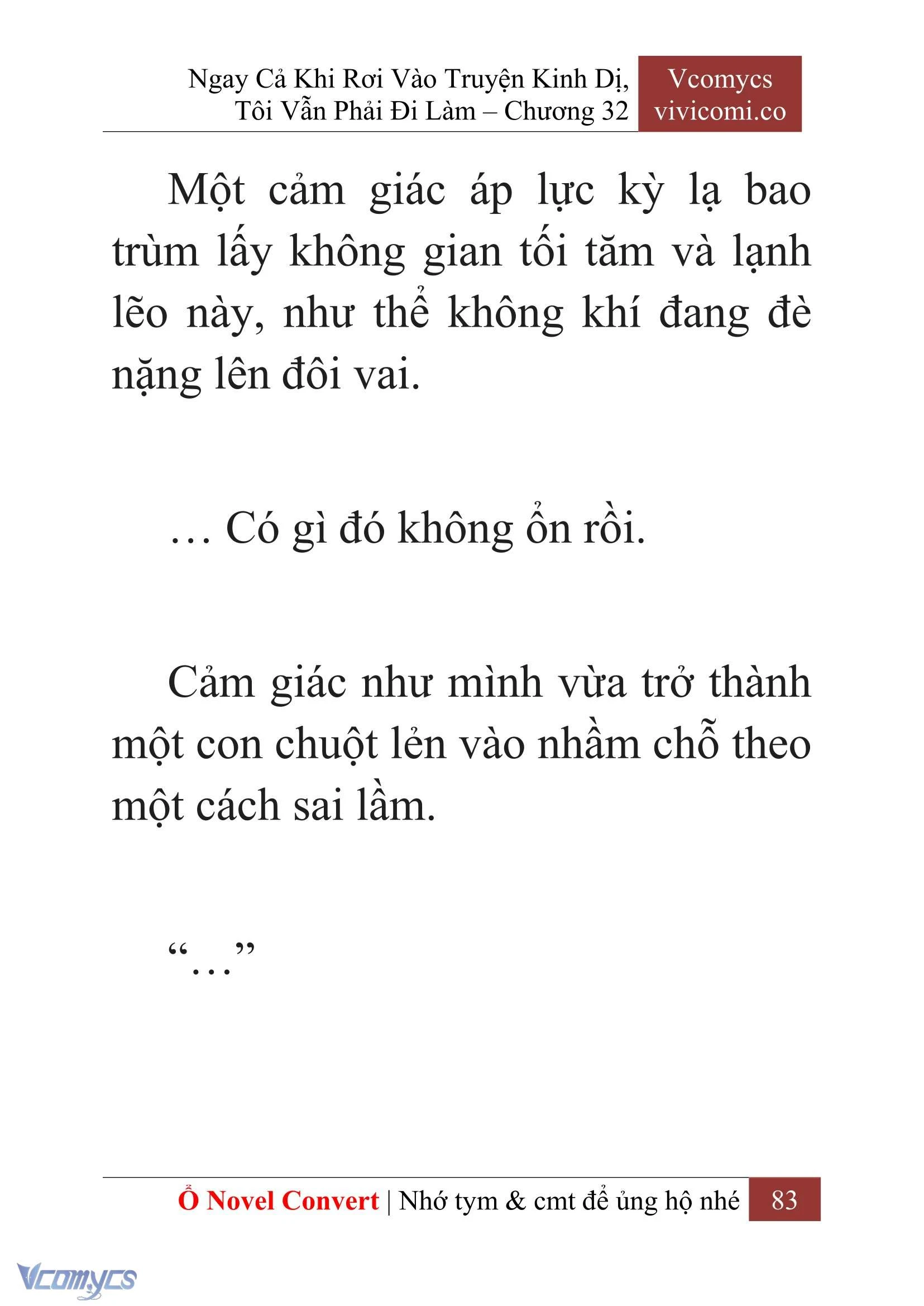 [Novel] Ngay Cả Khi Rơi Vào Truyện Kinh Dị, Tôi Vẫn Phải Đi Làm Chapter  32 - 85