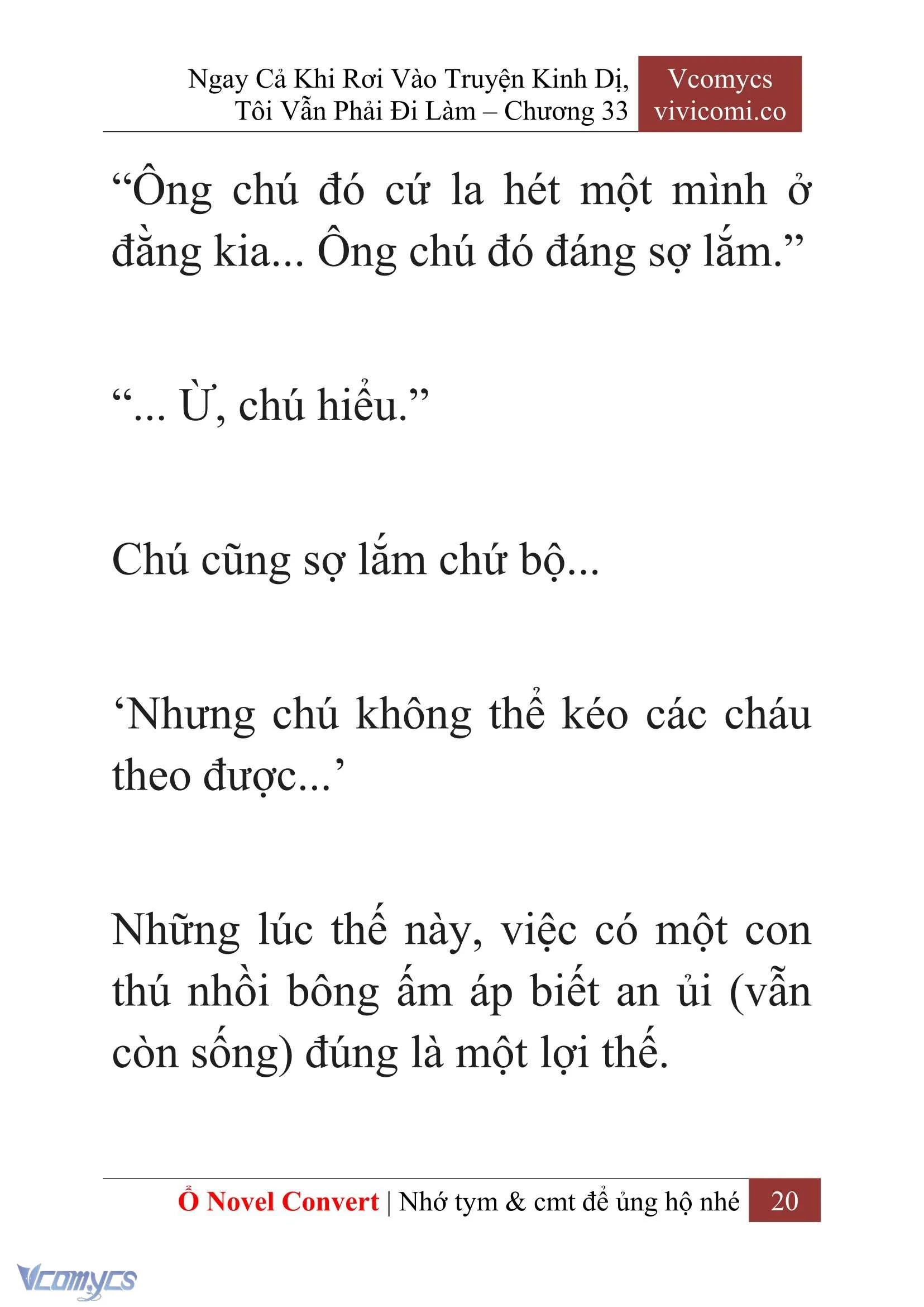 [Novel] Ngay Cả Khi Rơi Vào Truyện Kinh Dị, Tôi Vẫn Phải Đi Làm Chapter  33 - 22
