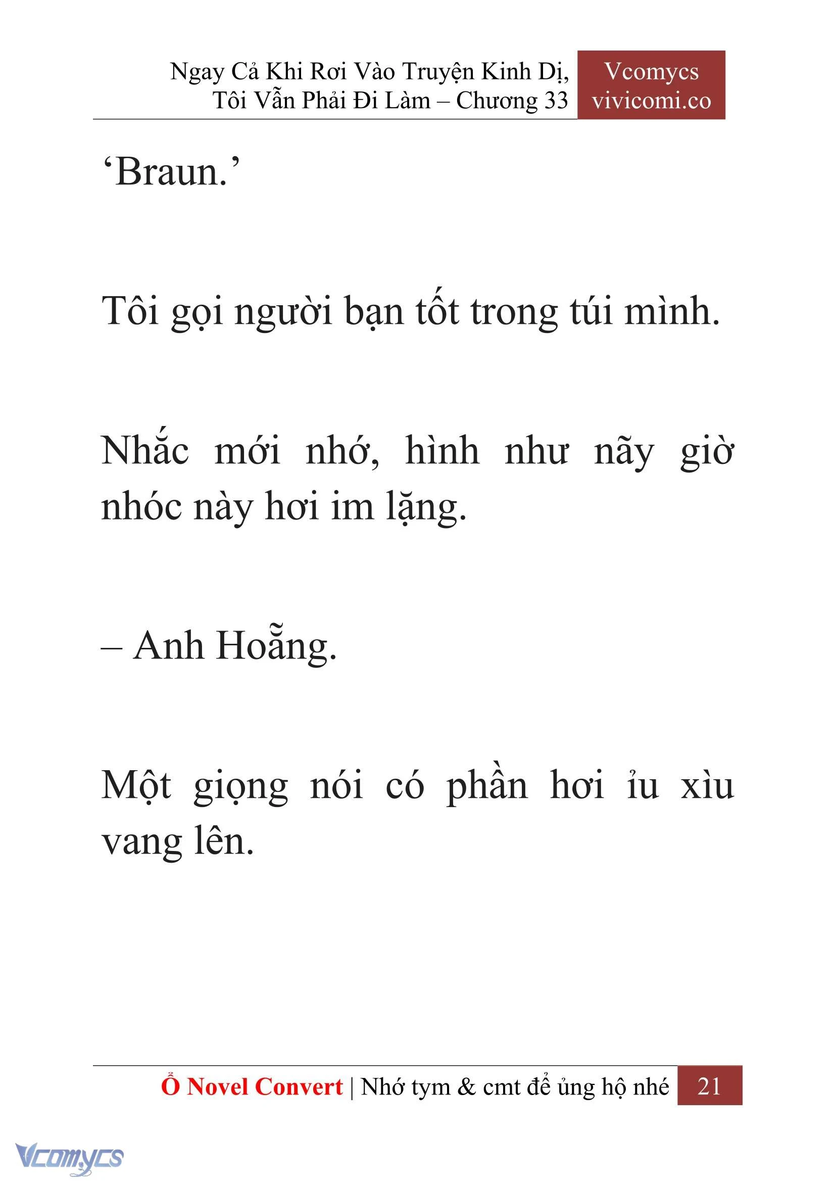 [Novel] Ngay Cả Khi Rơi Vào Truyện Kinh Dị, Tôi Vẫn Phải Đi Làm Chapter  33 - 23