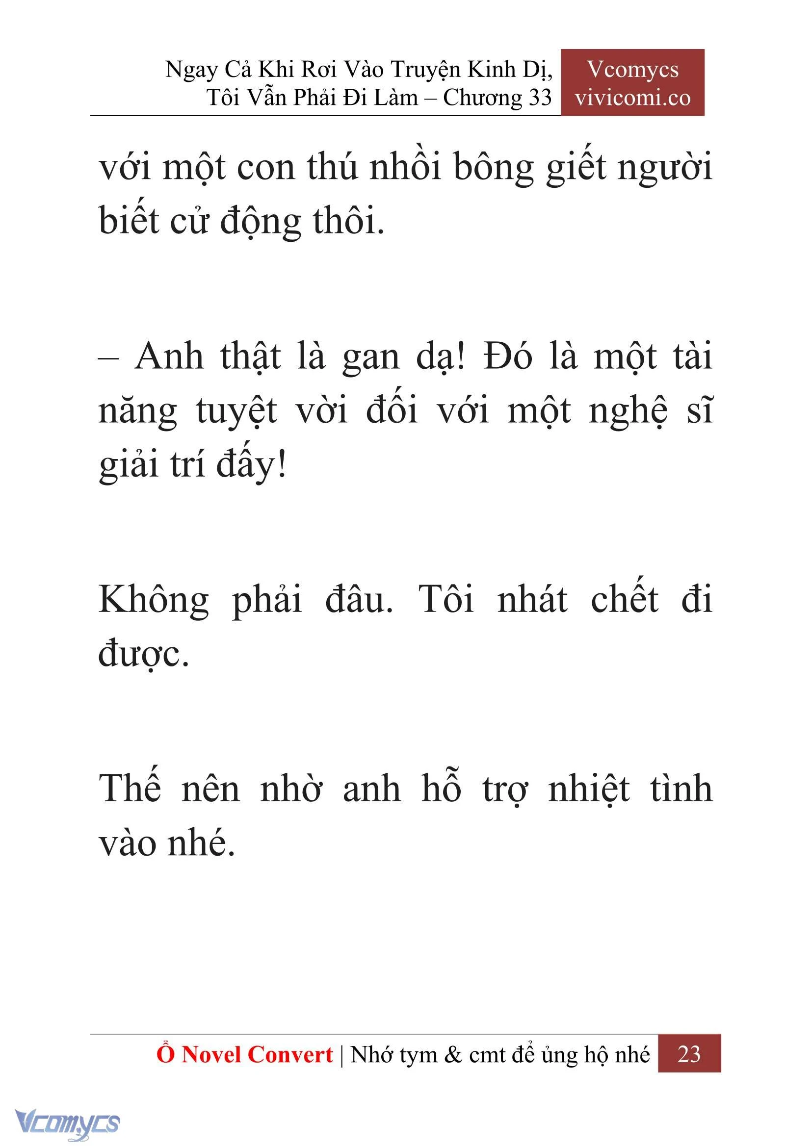 [Novel] Ngay Cả Khi Rơi Vào Truyện Kinh Dị, Tôi Vẫn Phải Đi Làm Chapter  33 - 25