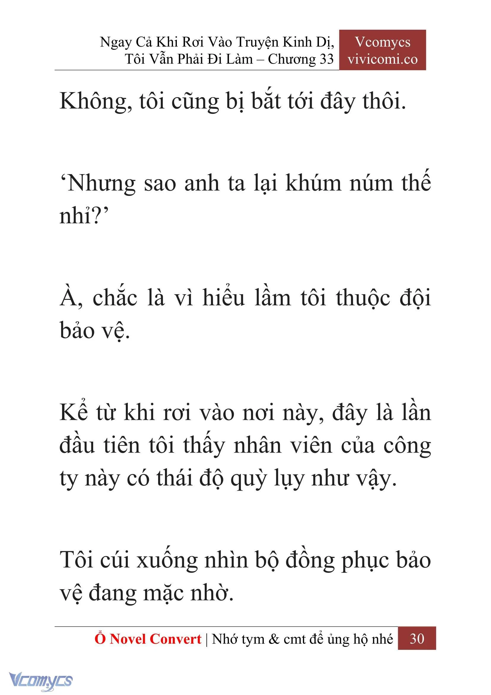 [Novel] Ngay Cả Khi Rơi Vào Truyện Kinh Dị, Tôi Vẫn Phải Đi Làm Chapter  33 - 32