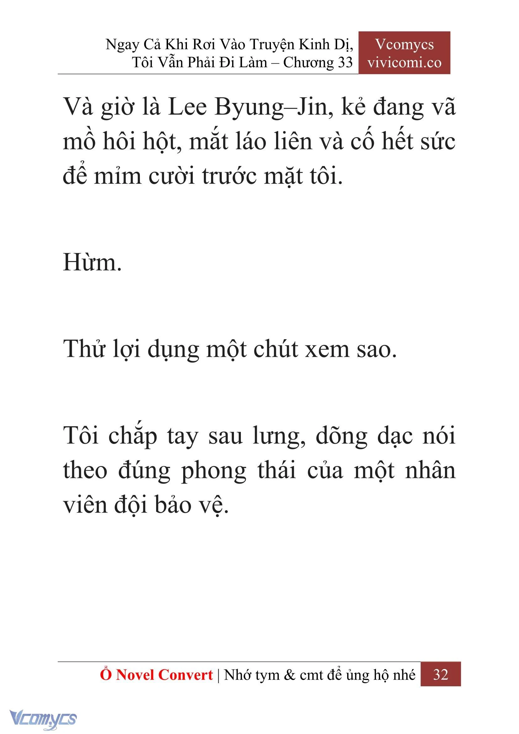 [Novel] Ngay Cả Khi Rơi Vào Truyện Kinh Dị, Tôi Vẫn Phải Đi Làm Chapter  33 - 34