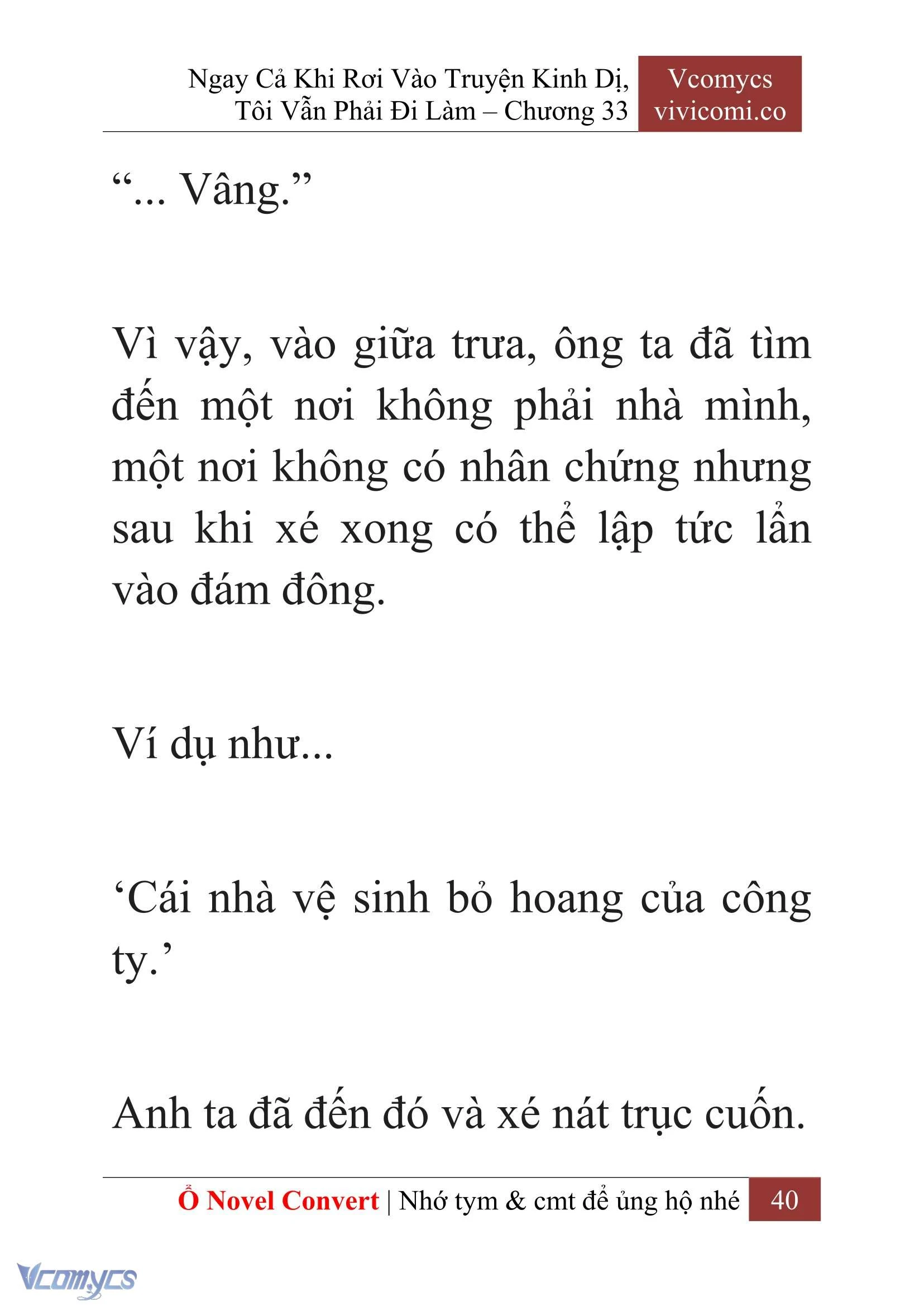 [Novel] Ngay Cả Khi Rơi Vào Truyện Kinh Dị, Tôi Vẫn Phải Đi Làm Chapter  33 - 42