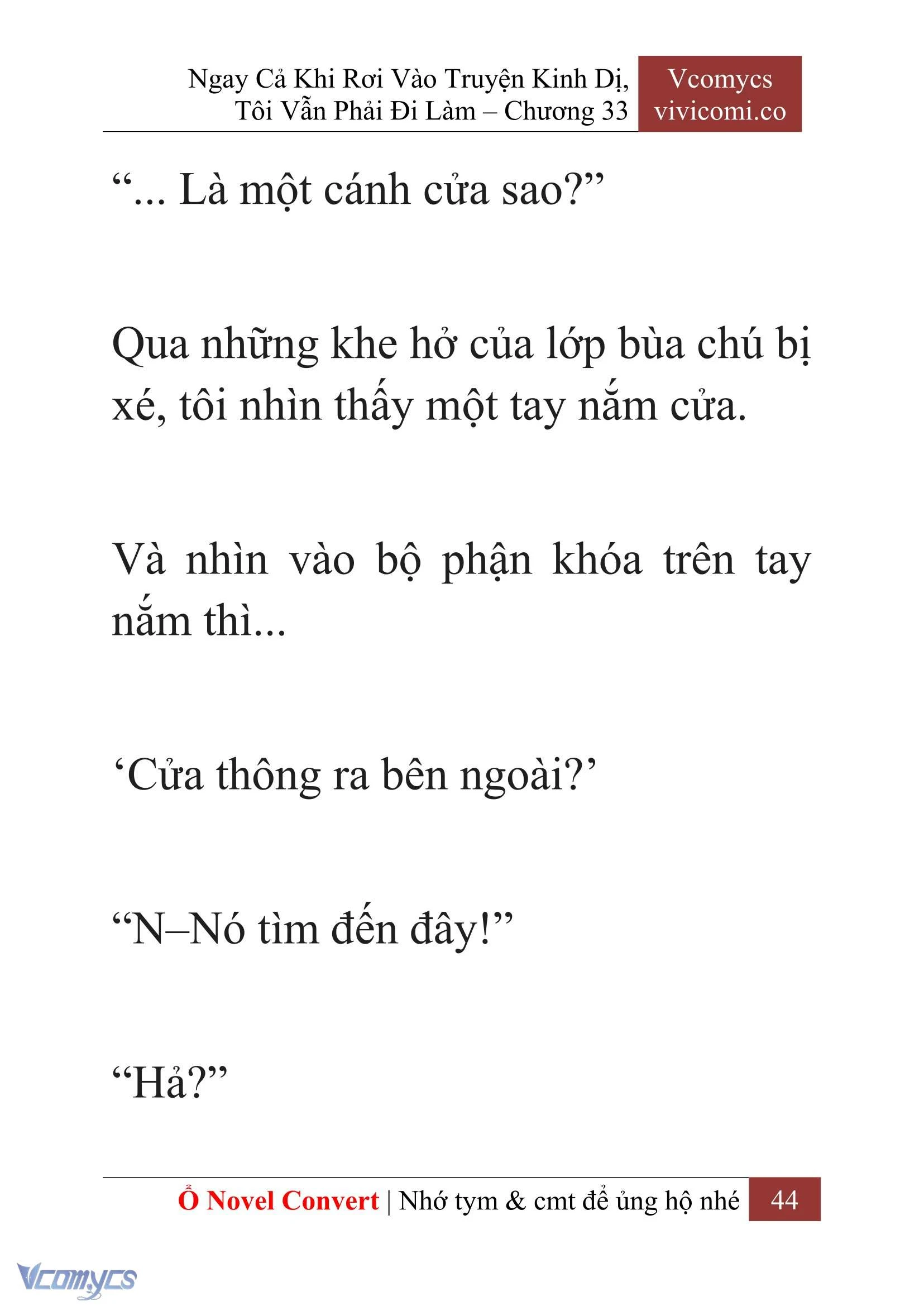 [Novel] Ngay Cả Khi Rơi Vào Truyện Kinh Dị, Tôi Vẫn Phải Đi Làm Chapter  33 - 46