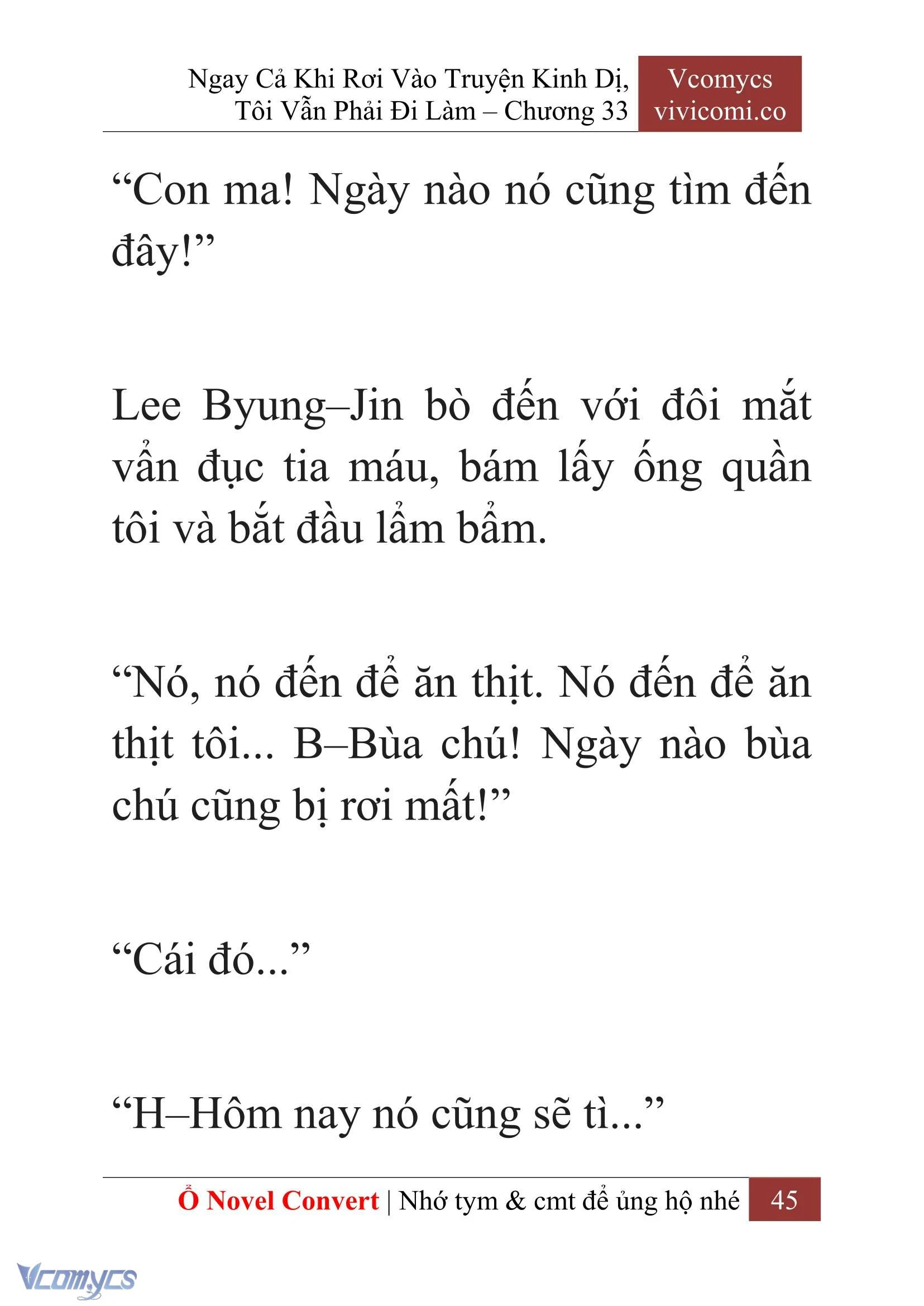 [Novel] Ngay Cả Khi Rơi Vào Truyện Kinh Dị, Tôi Vẫn Phải Đi Làm Chapter  33 - 47