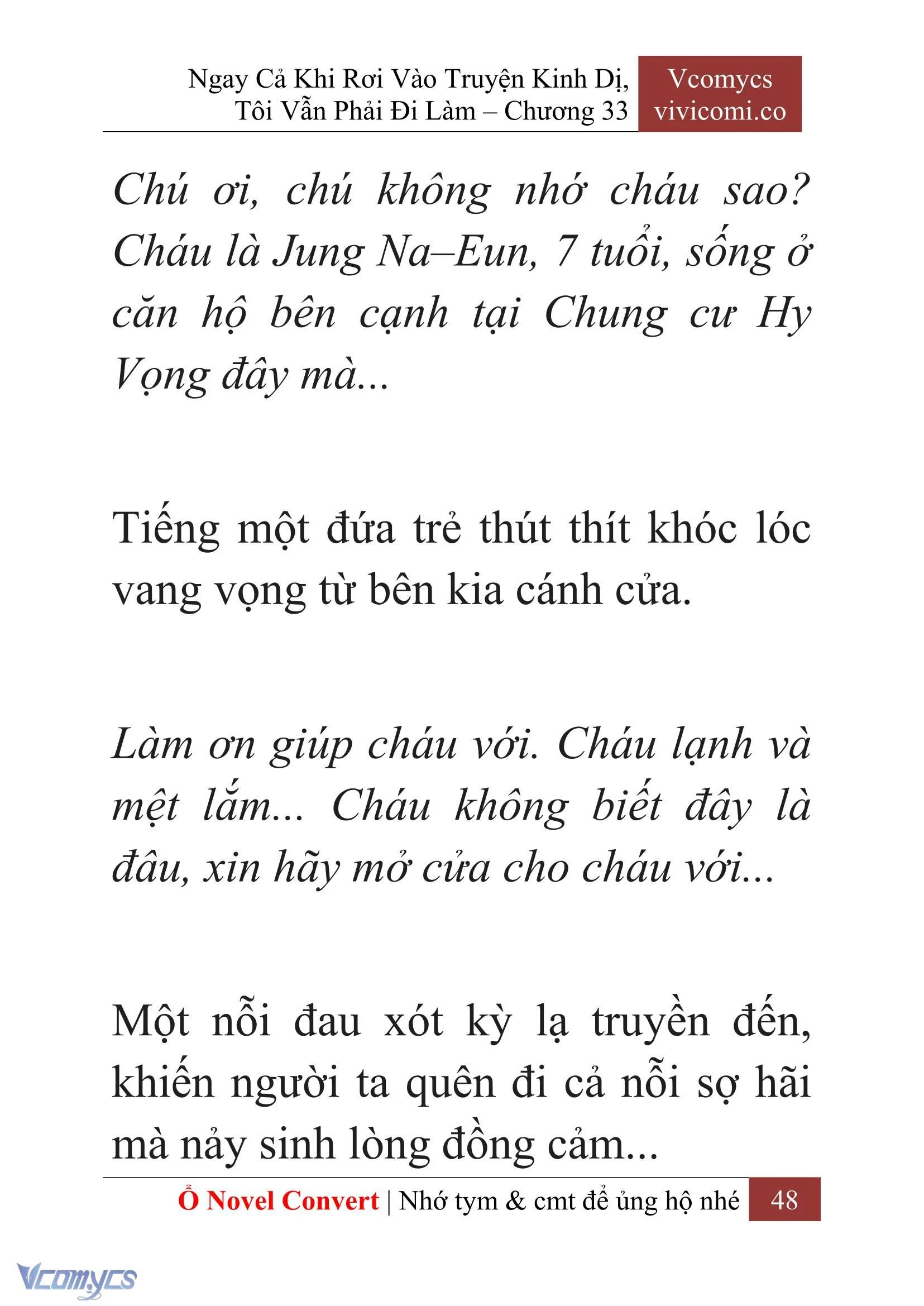 [Novel] Ngay Cả Khi Rơi Vào Truyện Kinh Dị, Tôi Vẫn Phải Đi Làm Chapter  33 - 50