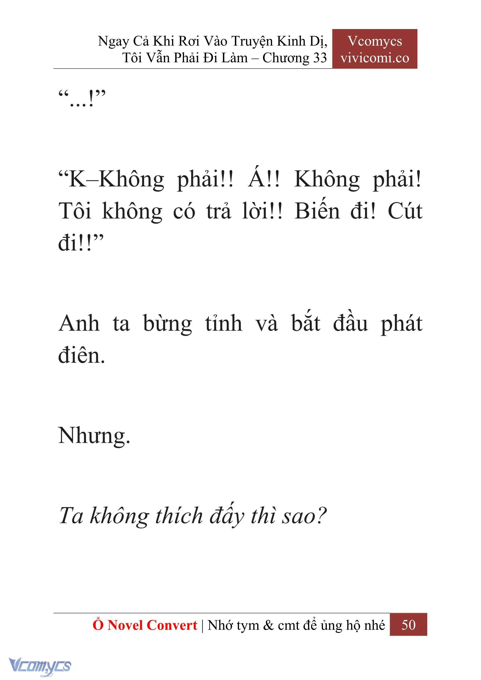 [Novel] Ngay Cả Khi Rơi Vào Truyện Kinh Dị, Tôi Vẫn Phải Đi Làm Chapter  33 - 52